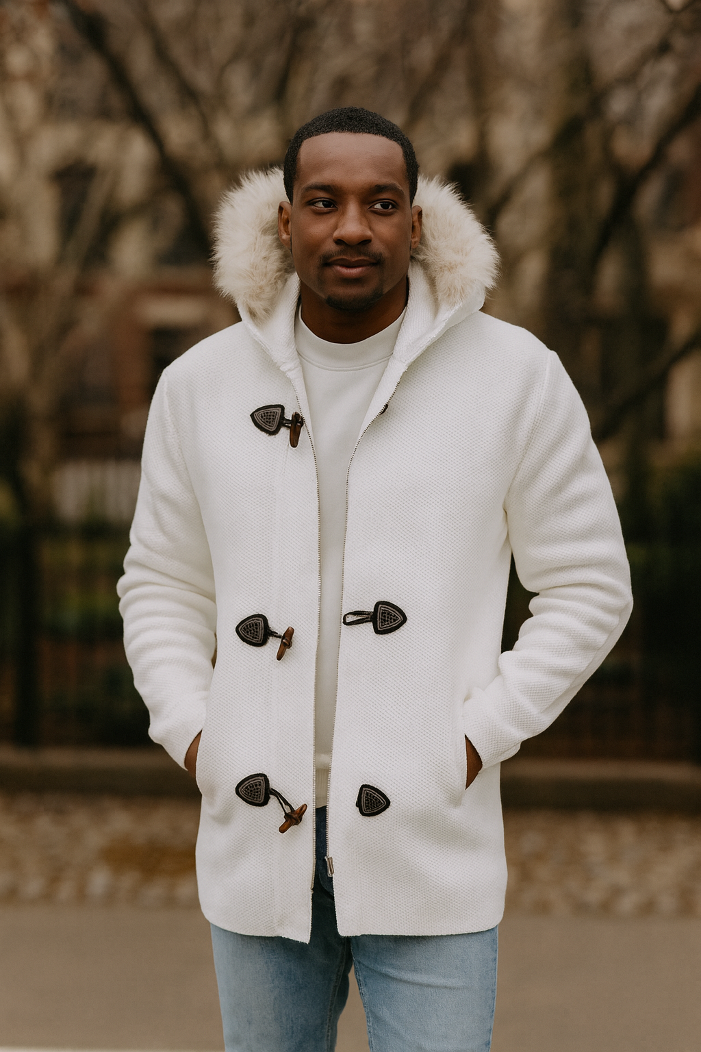 OIM "Lexington" Zip up Sweater (Sugar)