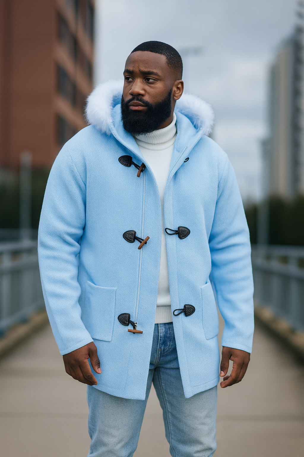 OIM "Lexington" Zip up Sweater (Blue)