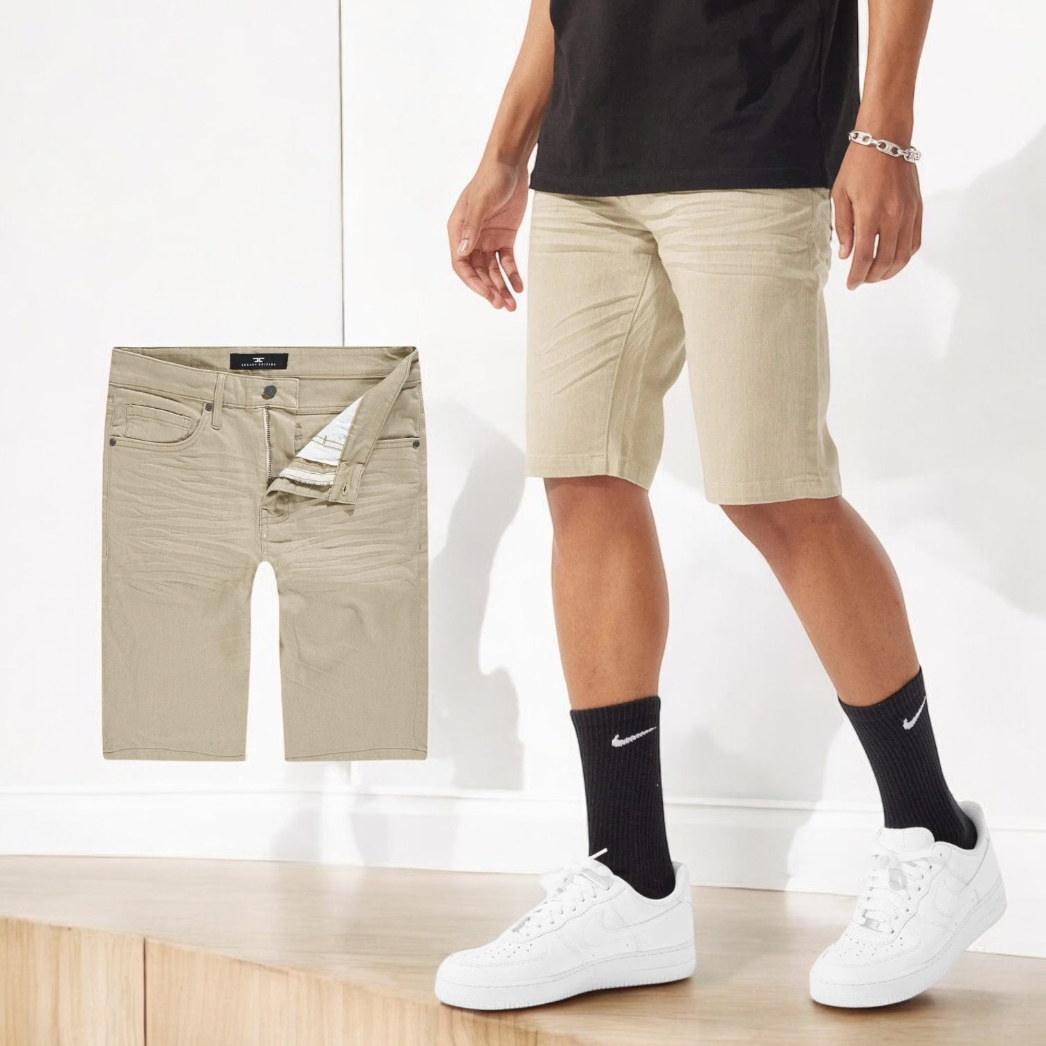 Relaxed Fit Jordan Craig "Easton" Short (Khaki)
