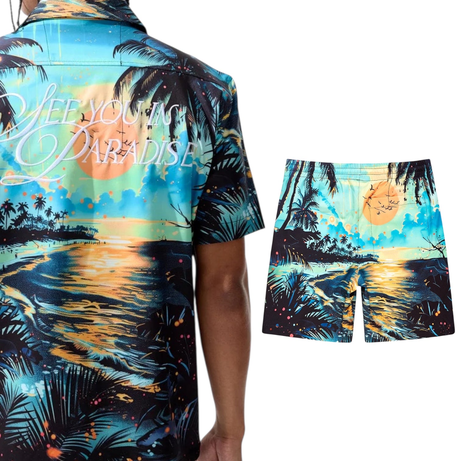 Jordan Craig "Paradise" Short Set (Sunset)