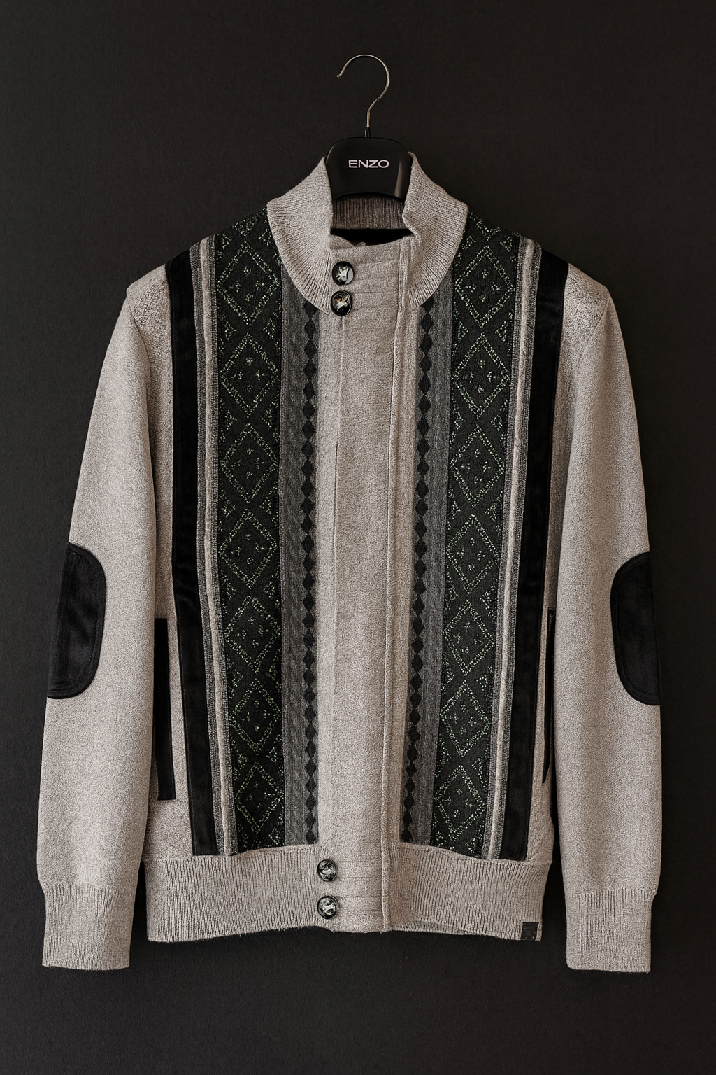 Silversilk Sweater Jacket (Grey) 11007