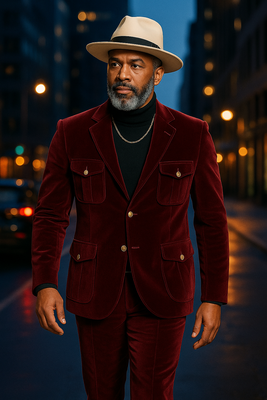 Inserch Military Blazer 569 (Burgundy)