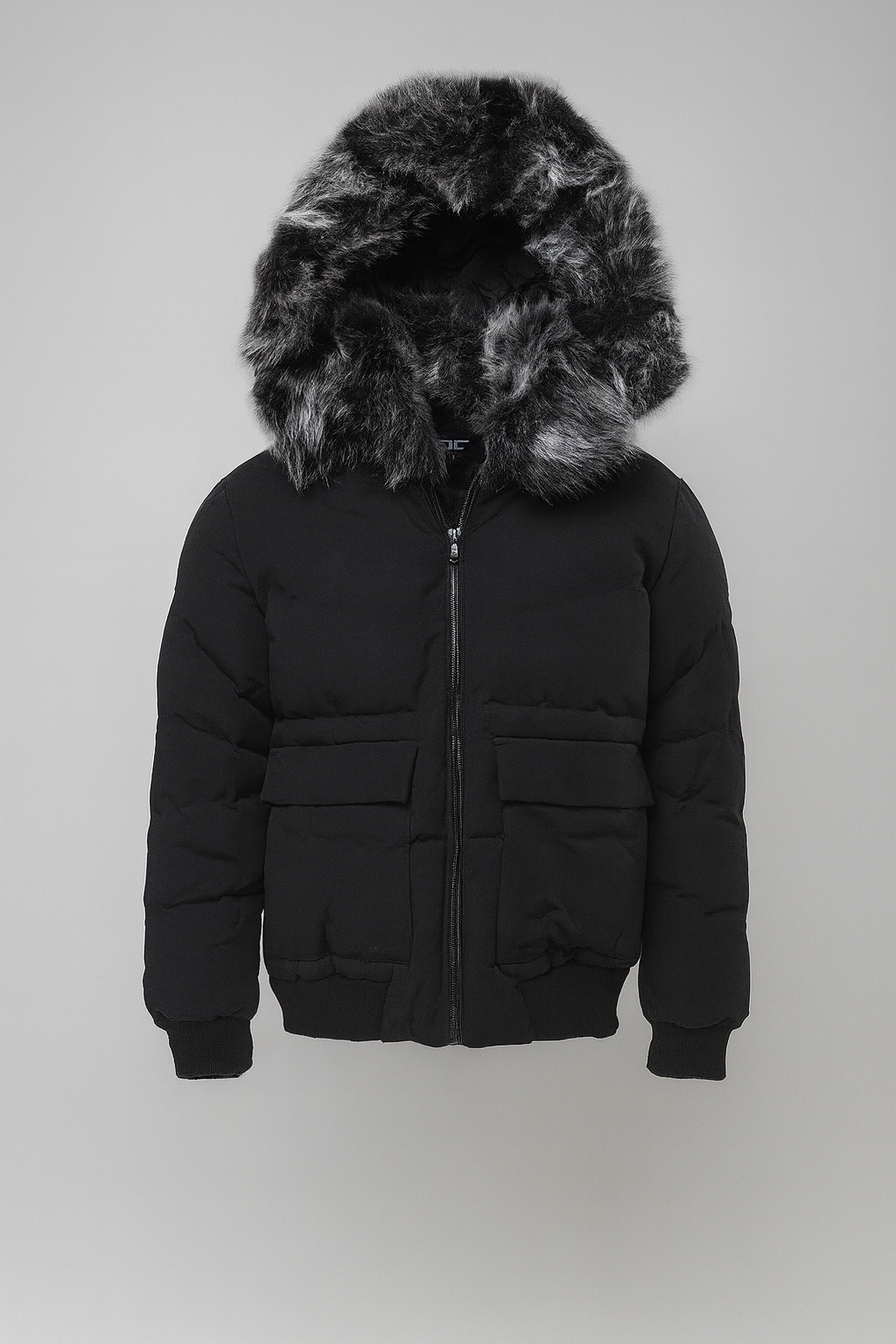 Jordan Craig Parka Fur Bomber (Black)