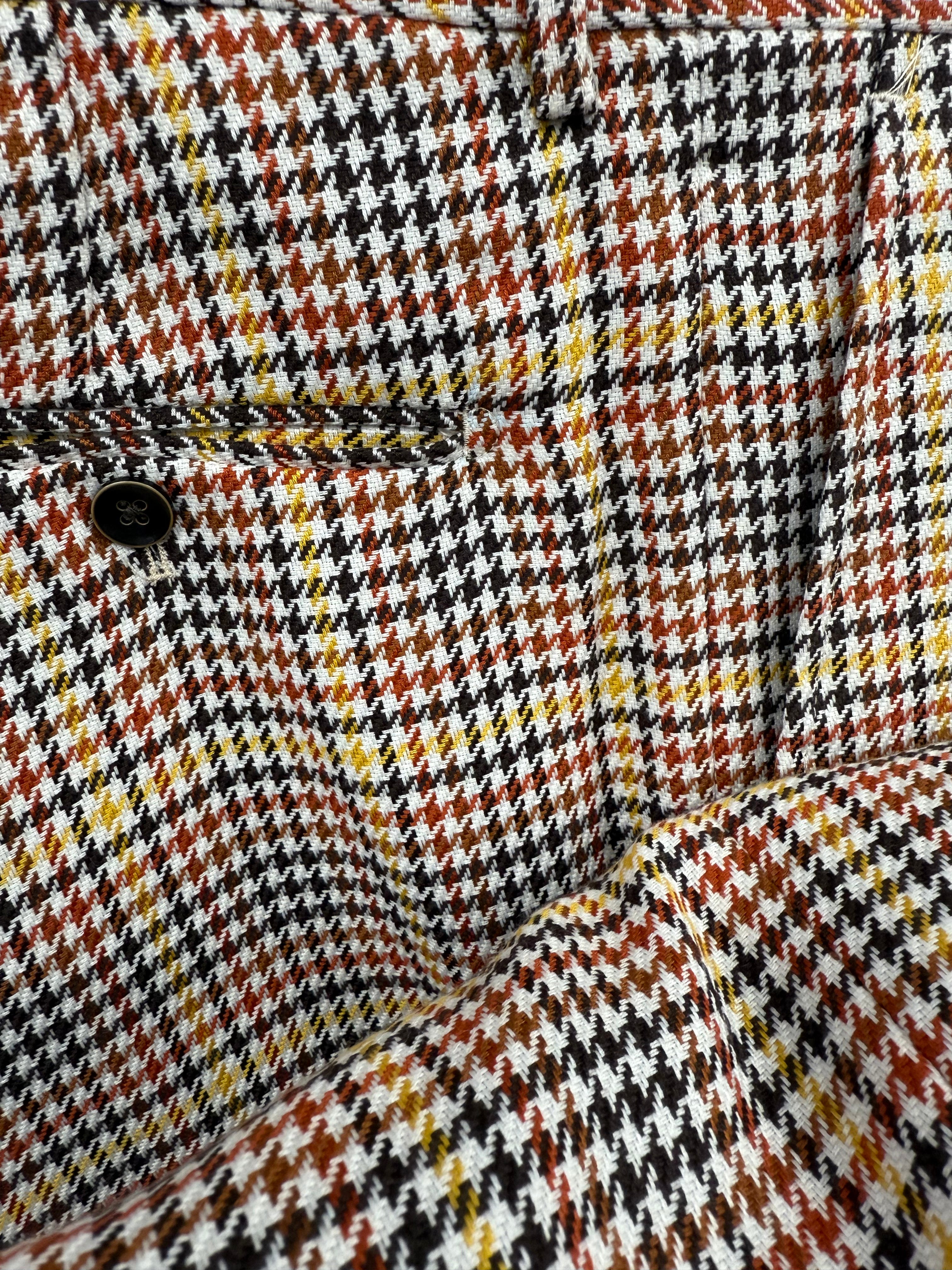 Inserch Military Houndstooth Pant (Rust/Gold/Brown)