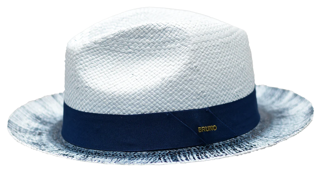 Bruno Capelo Panama Hat Castro Light blue Navy