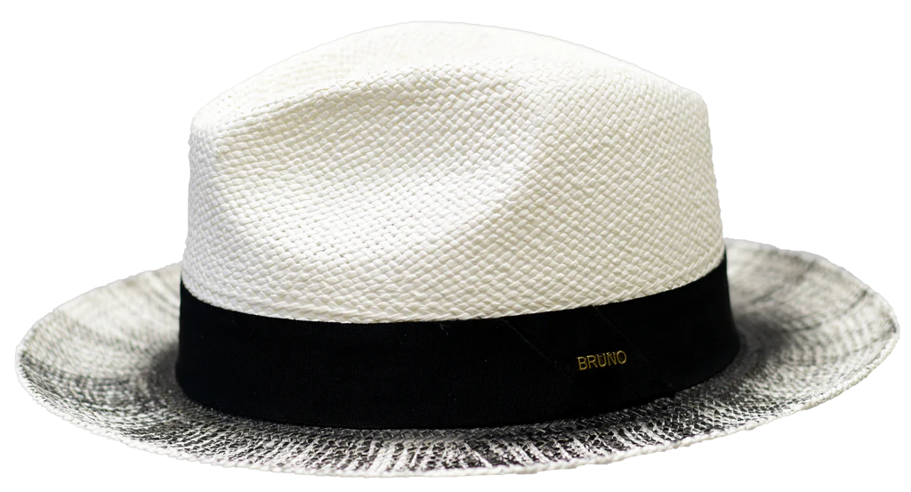 Bruno Capelo Panama Hat Castro White Black