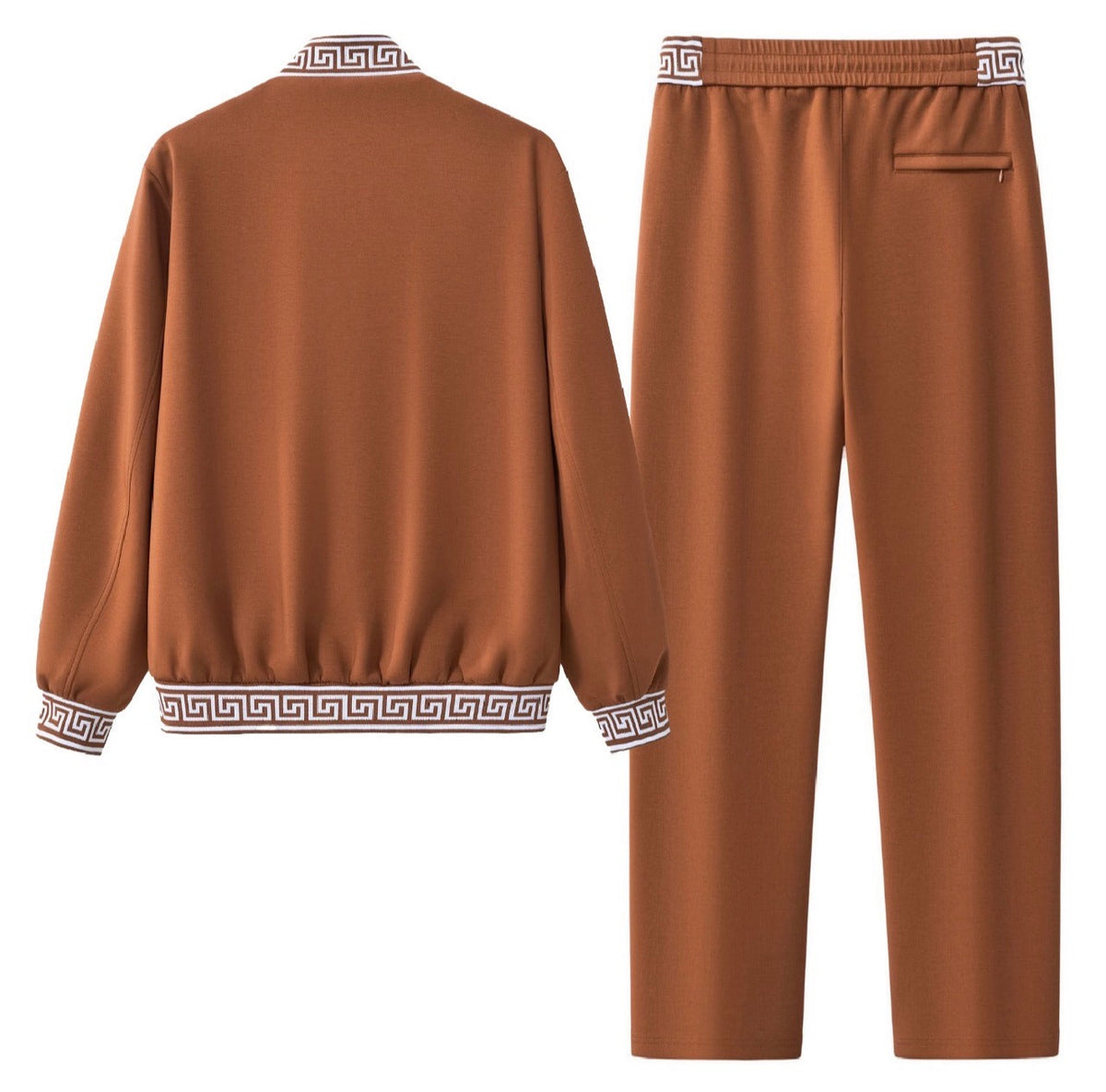Barocco Mens Luxury Tracksuit - Brown