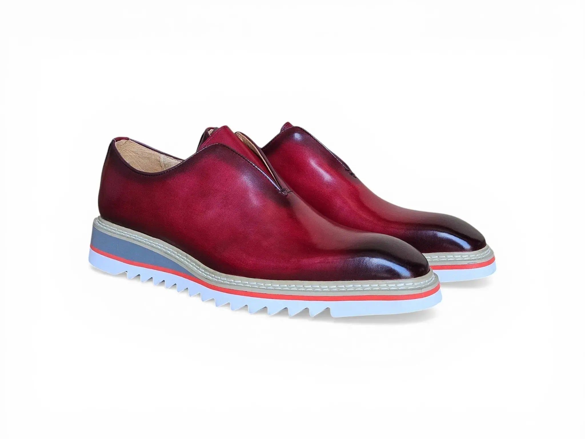 Laceless Loafer with Contrast color lightweight sole