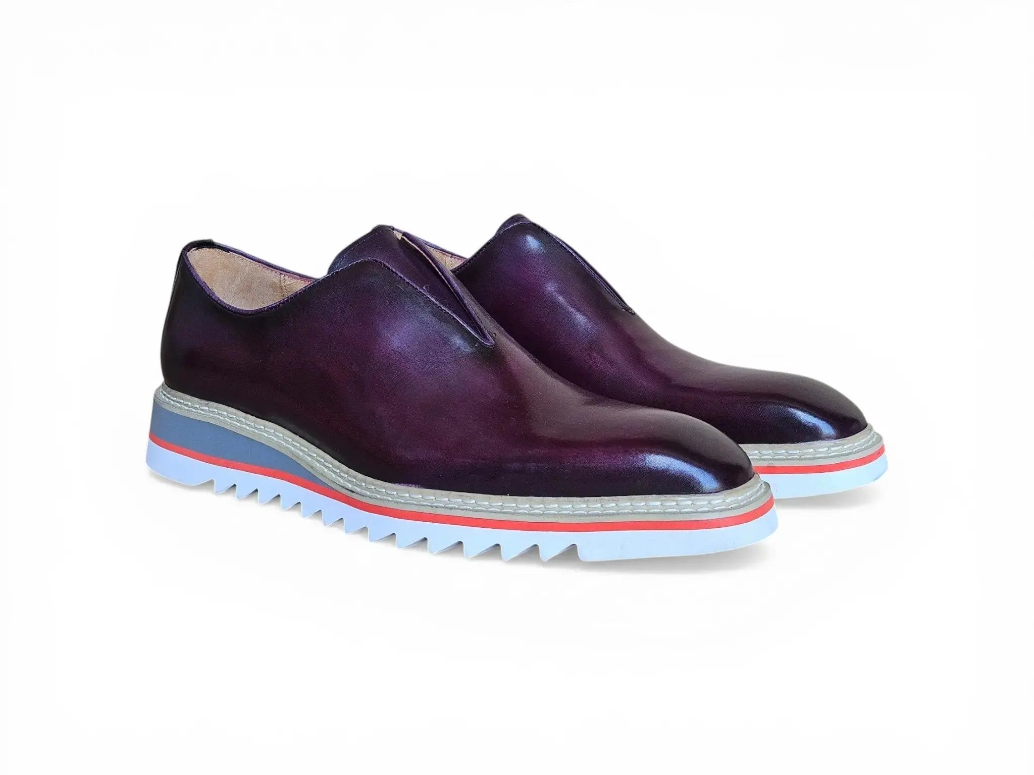 Laceless Loafer with Contrast color lightweight sole