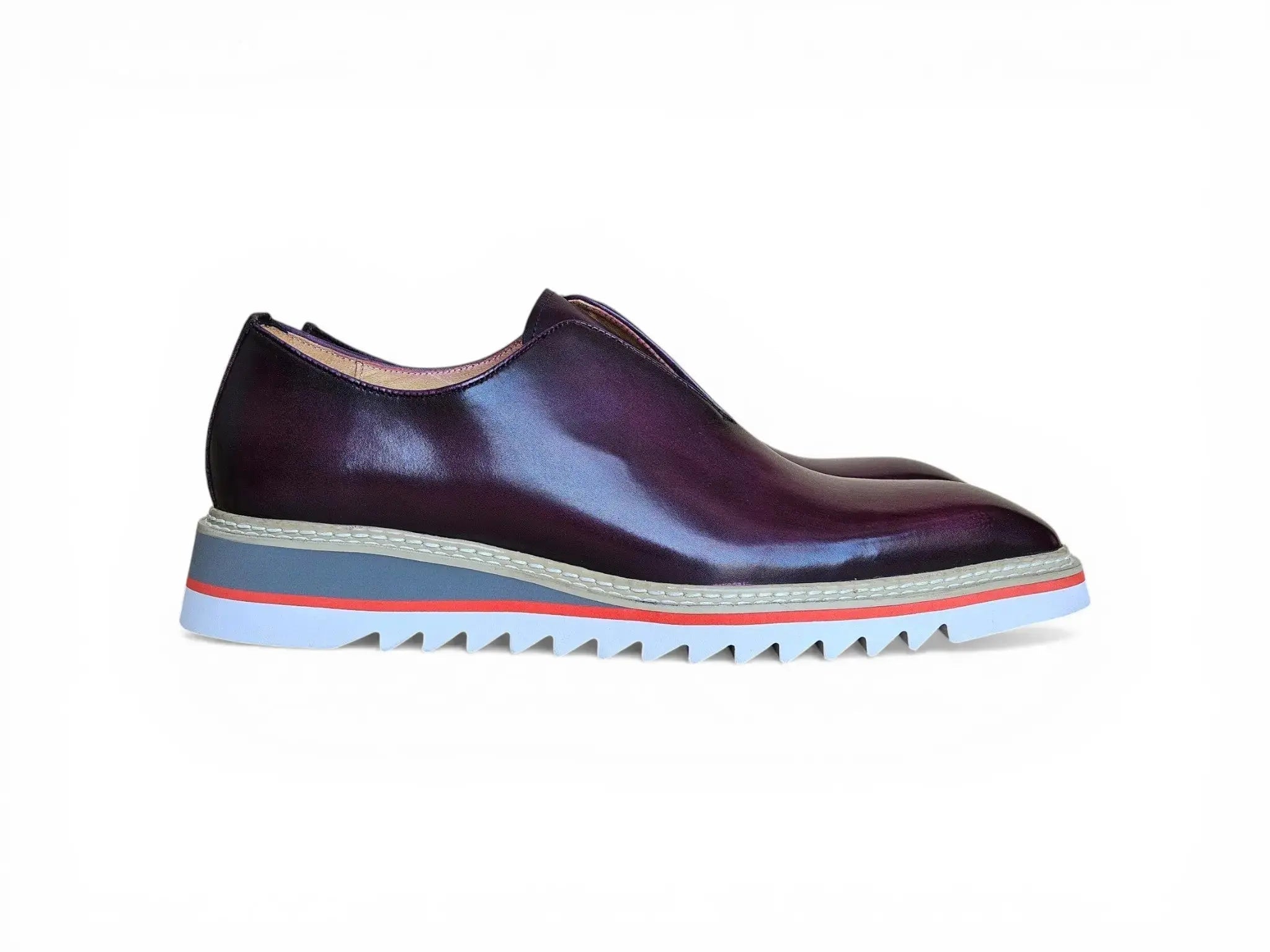 Laceless Loafer with Contrast color lightweight sole
