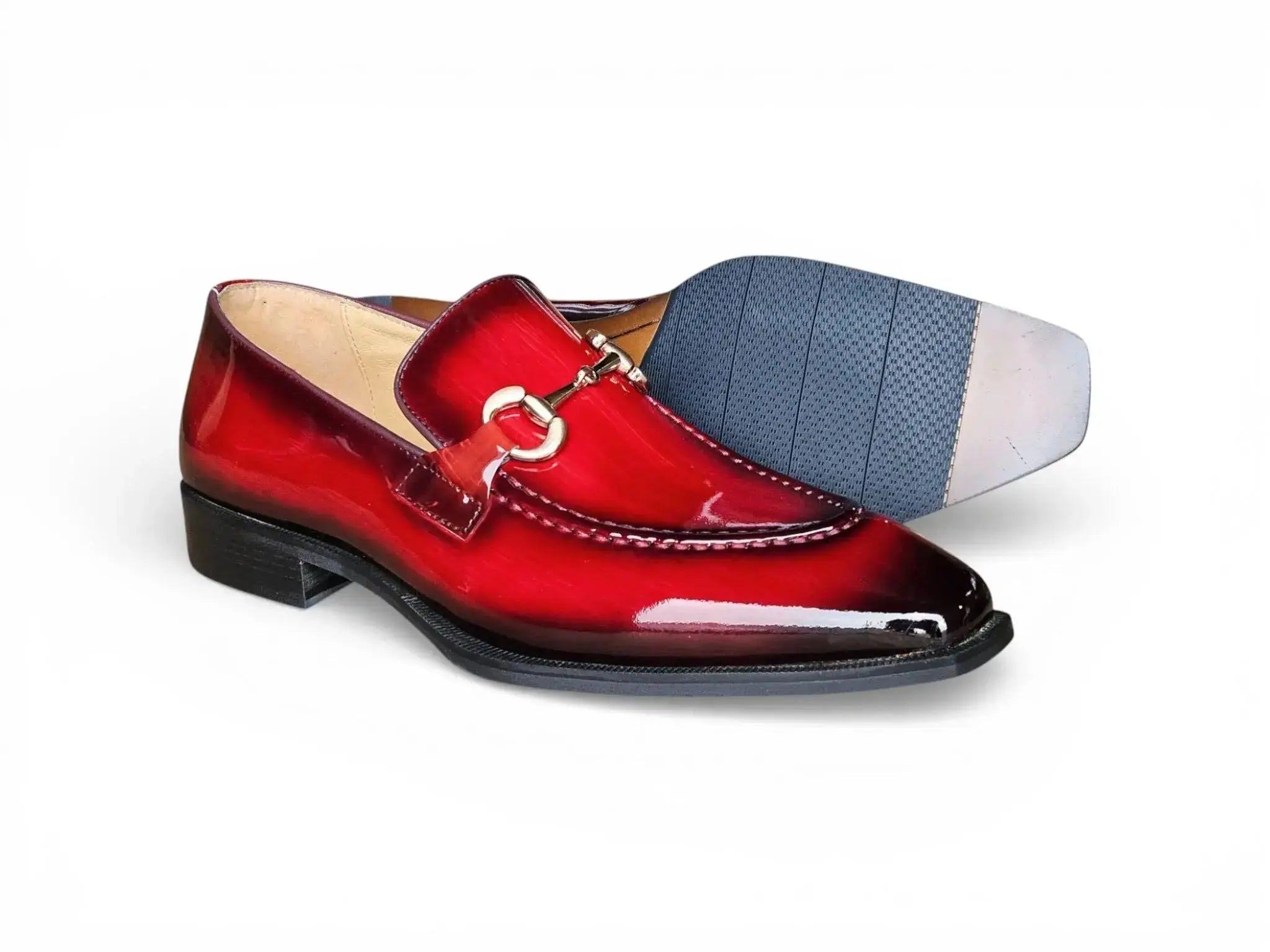 Patent Leather Buckle Loafer