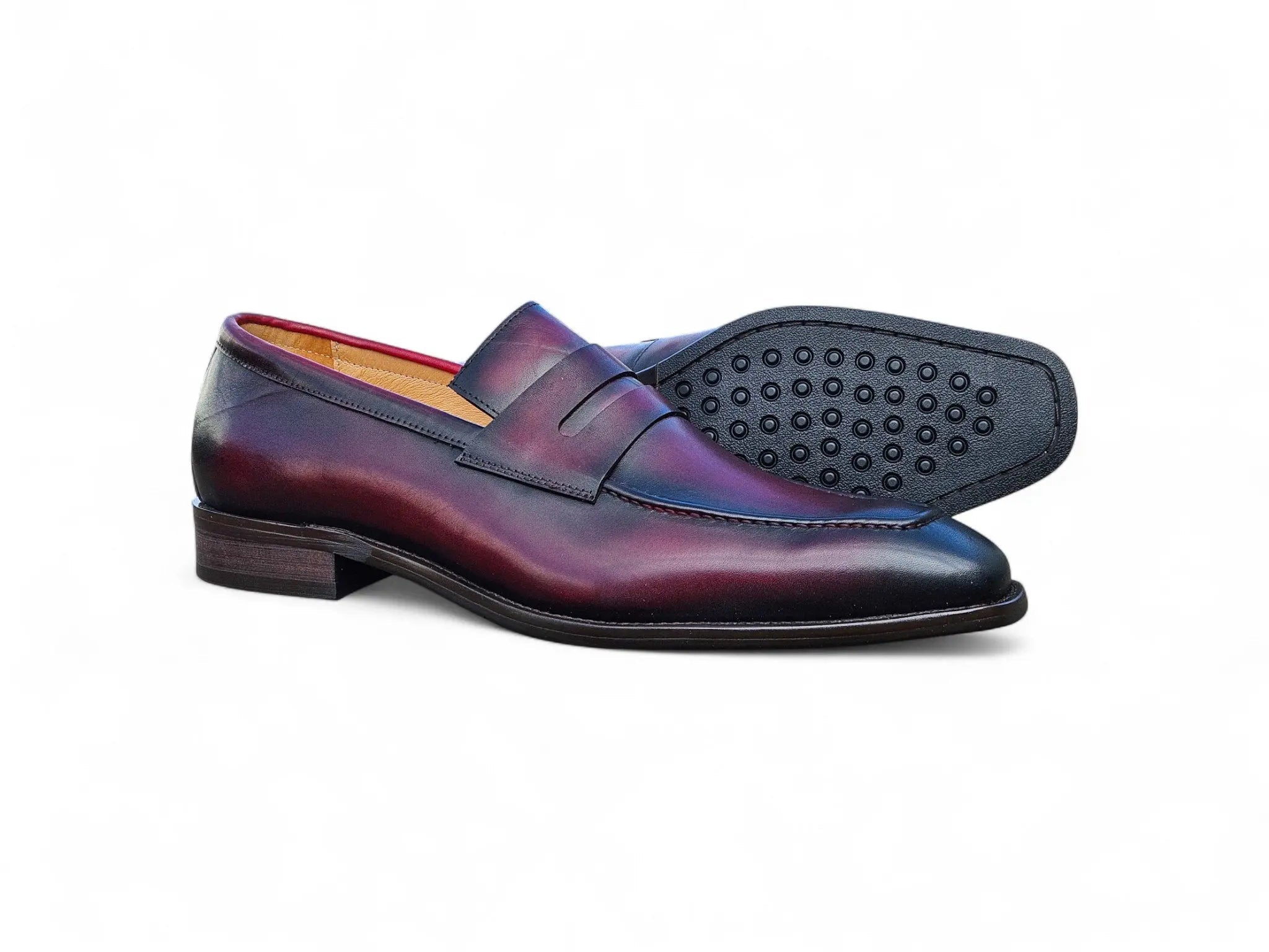 Patina Finished Penny Loafer