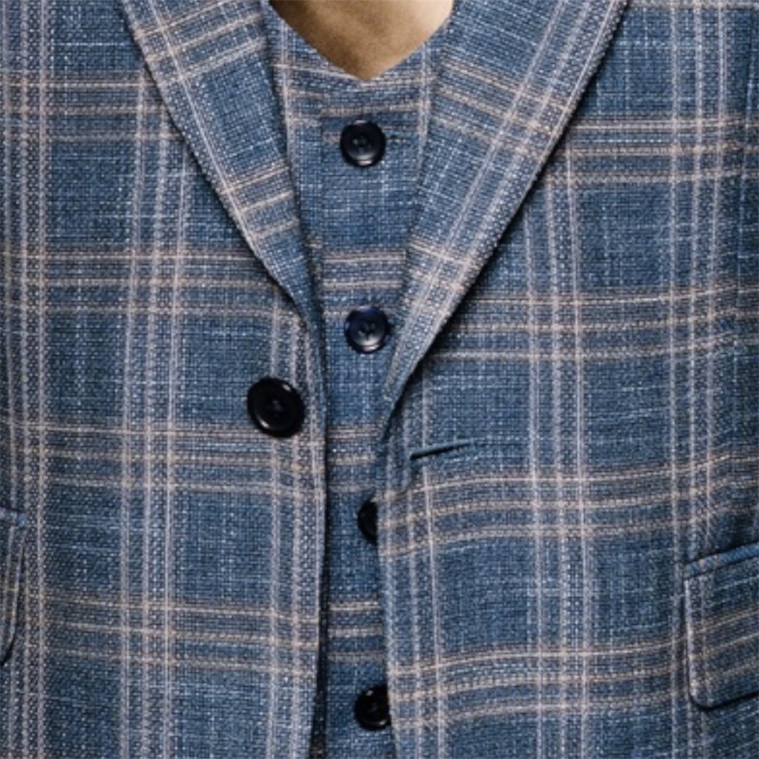 Rossi Man Modern Fit 3-Piece Vested Suit - Dusty Blue 2024
