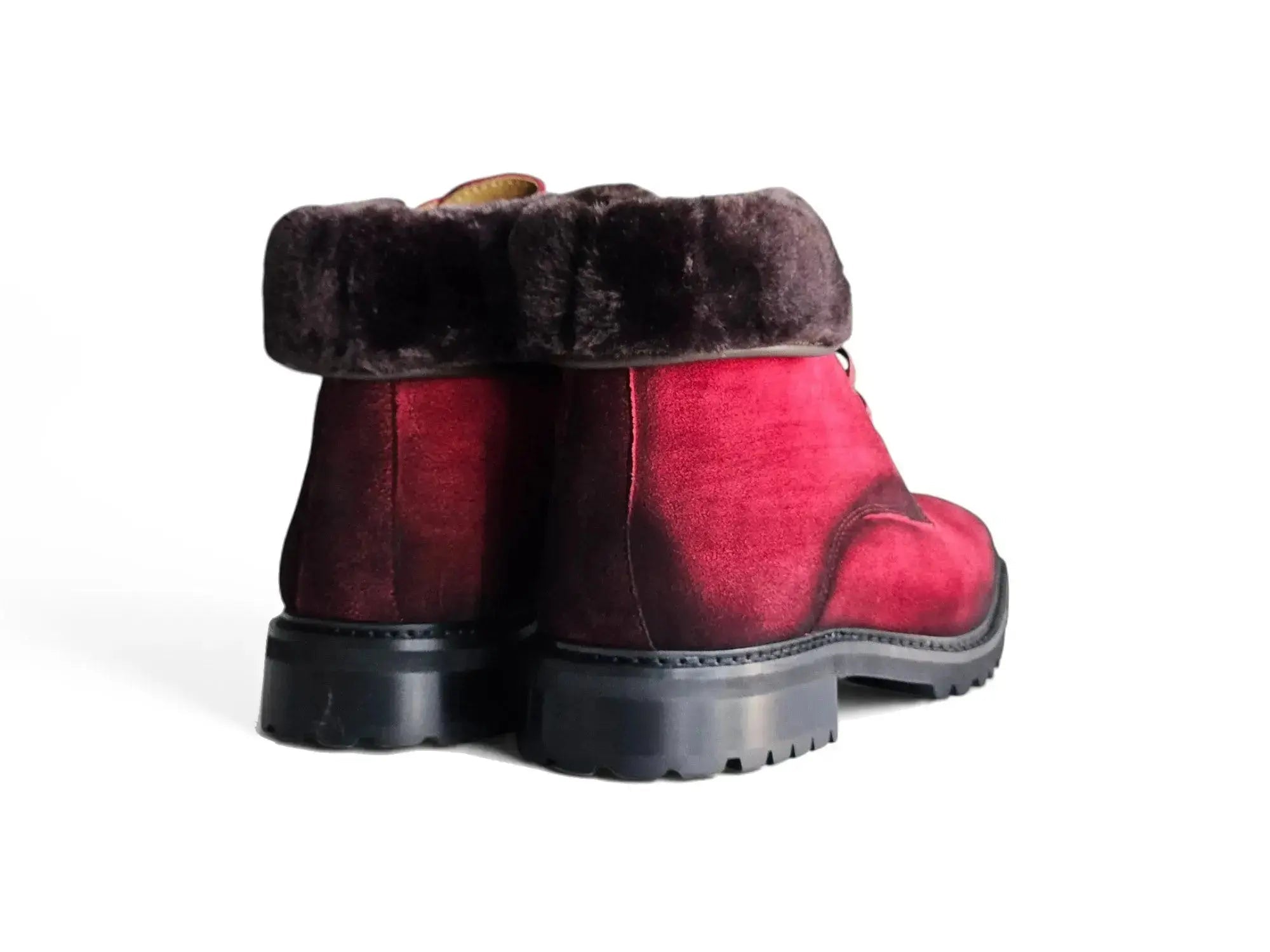 Suede Boot With Shearling