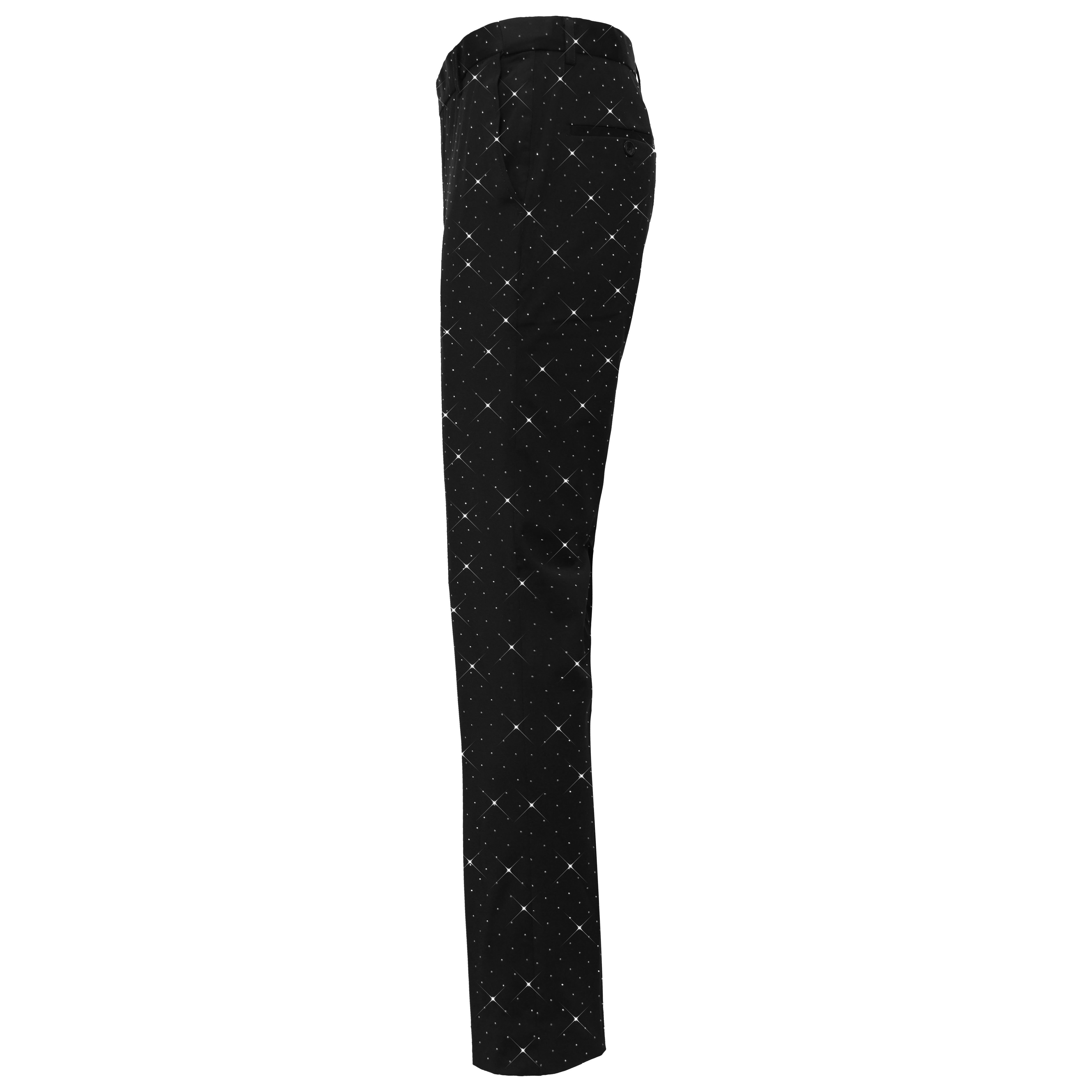 Dapper Details Pants BLACK/SILVER