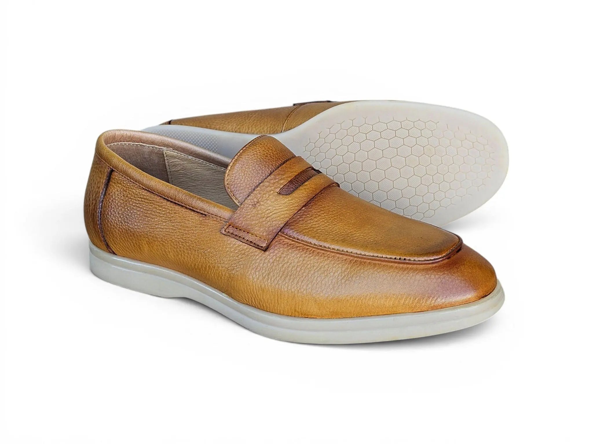 Tumble Calfskin Penny Loafer