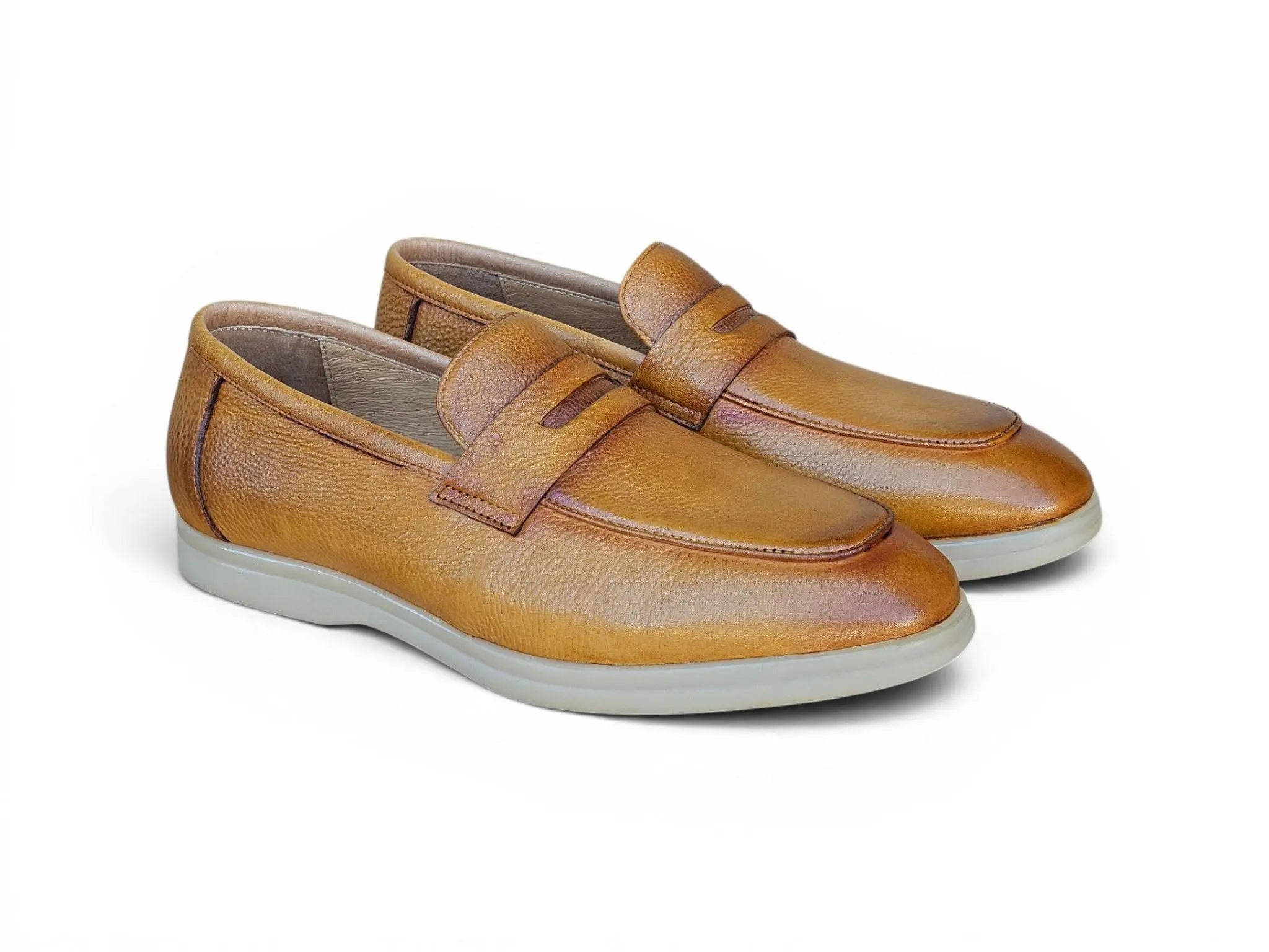 Tumble Calfskin Penny Loafer
