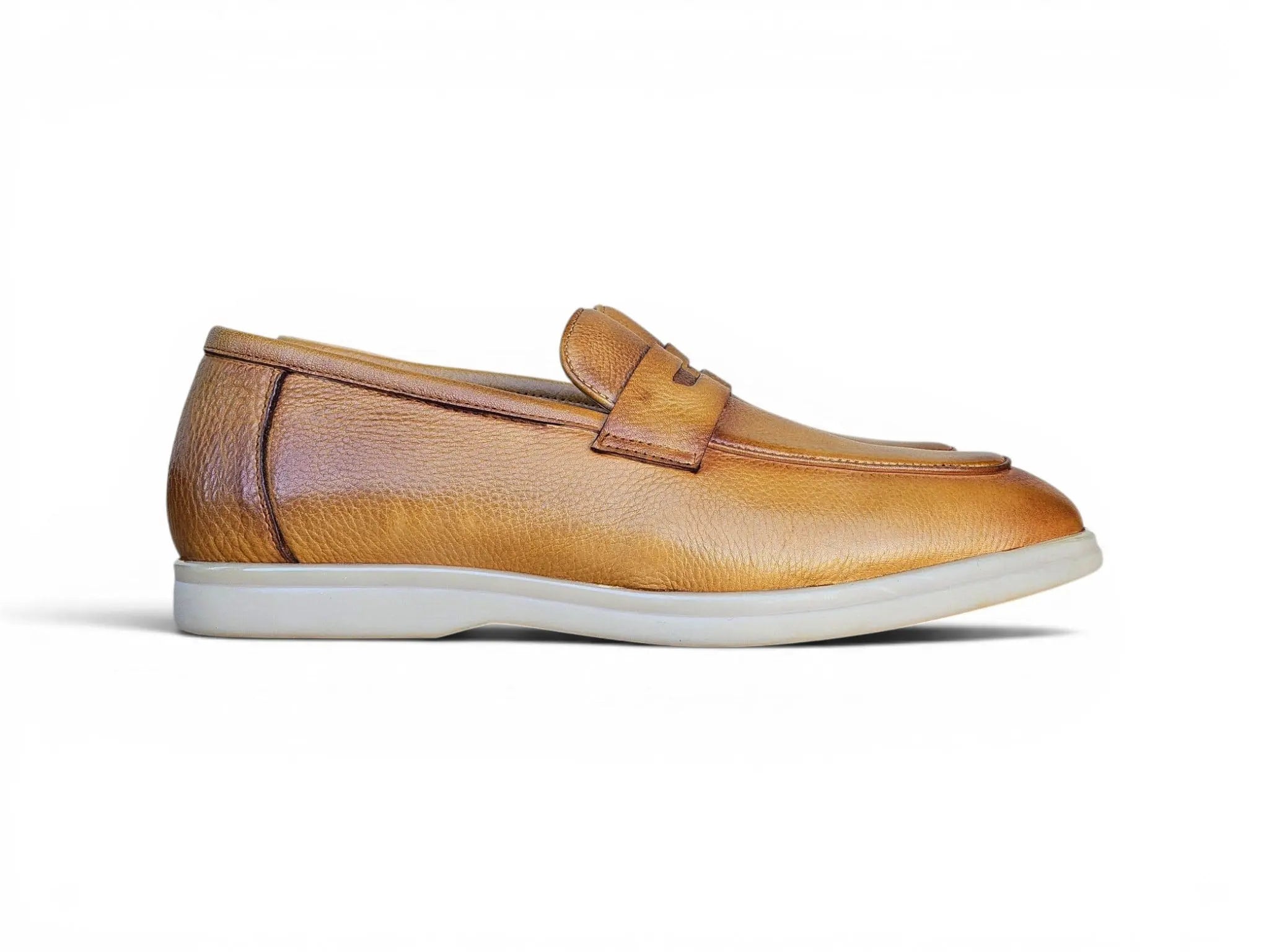 Tumble Calfskin Penny Loafer