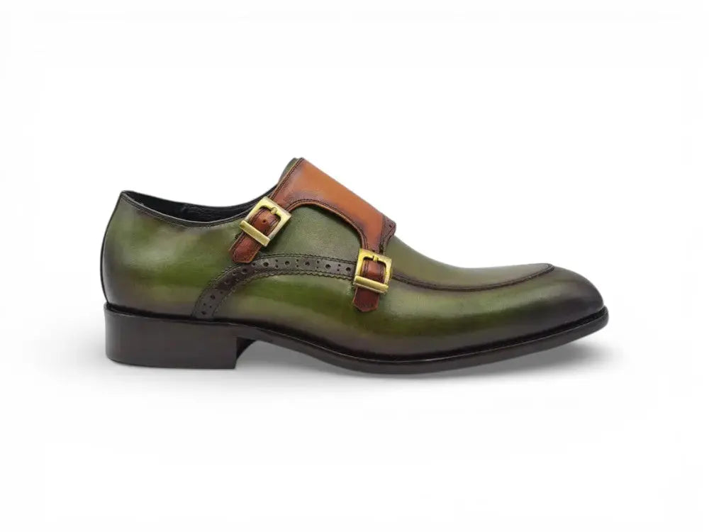 Two Tone Double Monk Strap