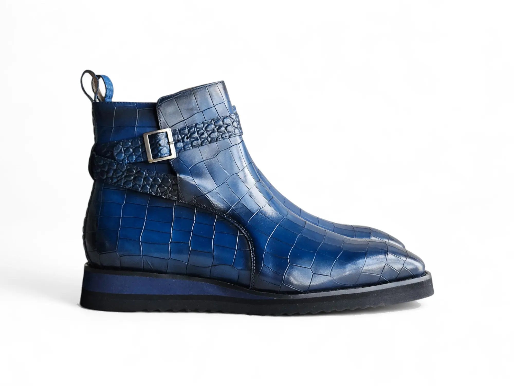 Vesper Cross Strap Buckle Boot