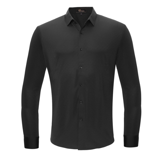 Charismatic Pulse Button-Up Shirt BLACK