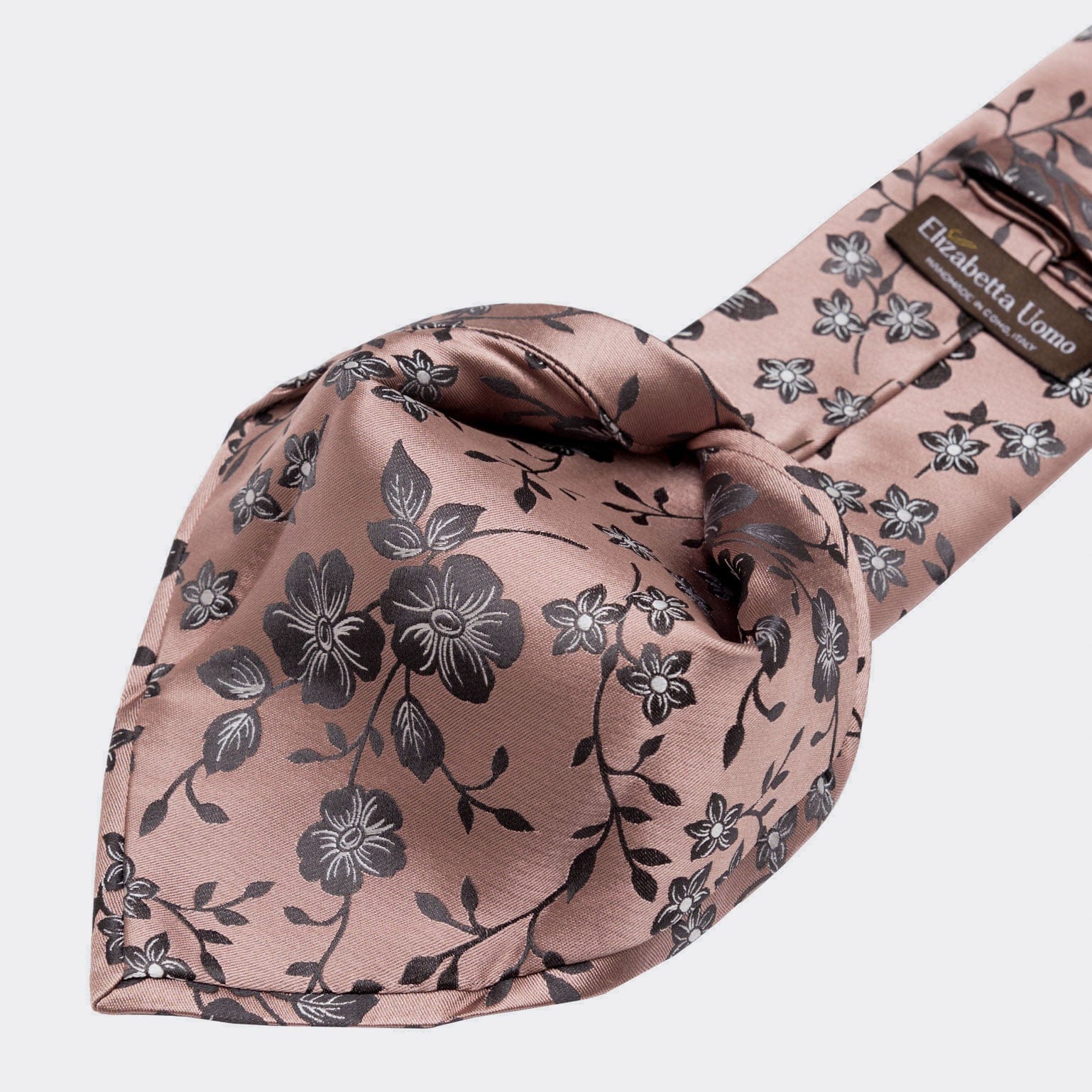Silvio - Silk Jacquard Tie - Dusty Rose