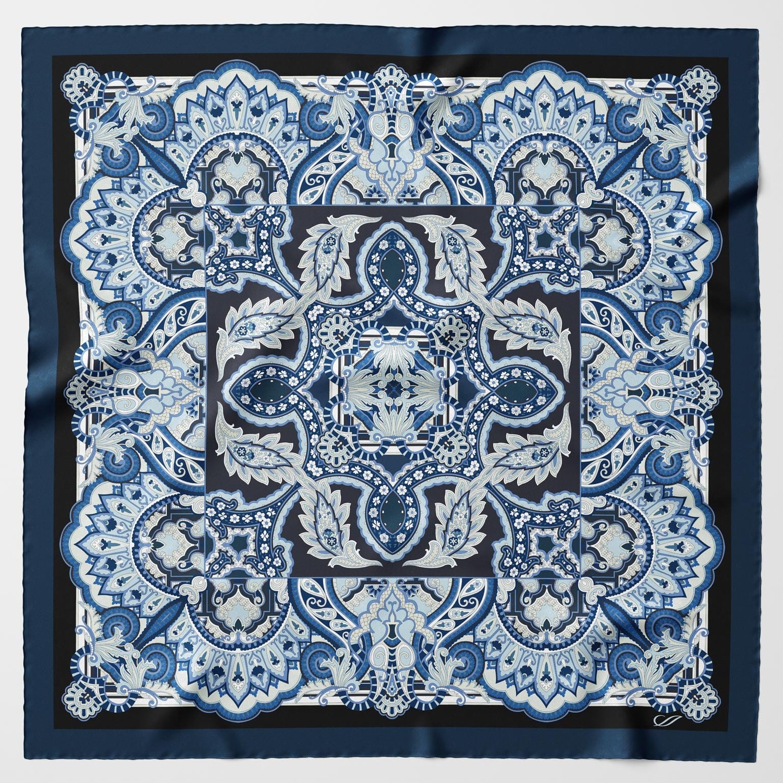 Malta - Silk Foulard - Royal Blue