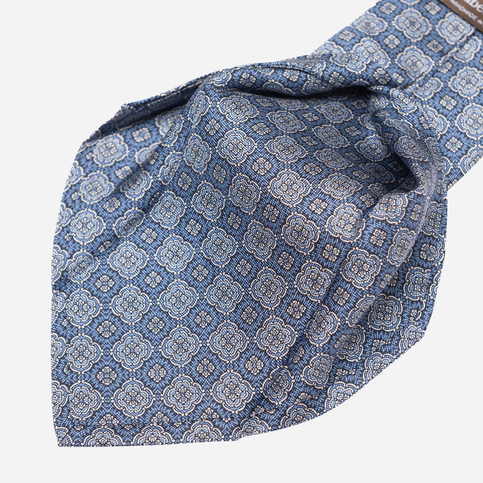Veneto - Printed Silk Tie - Blue