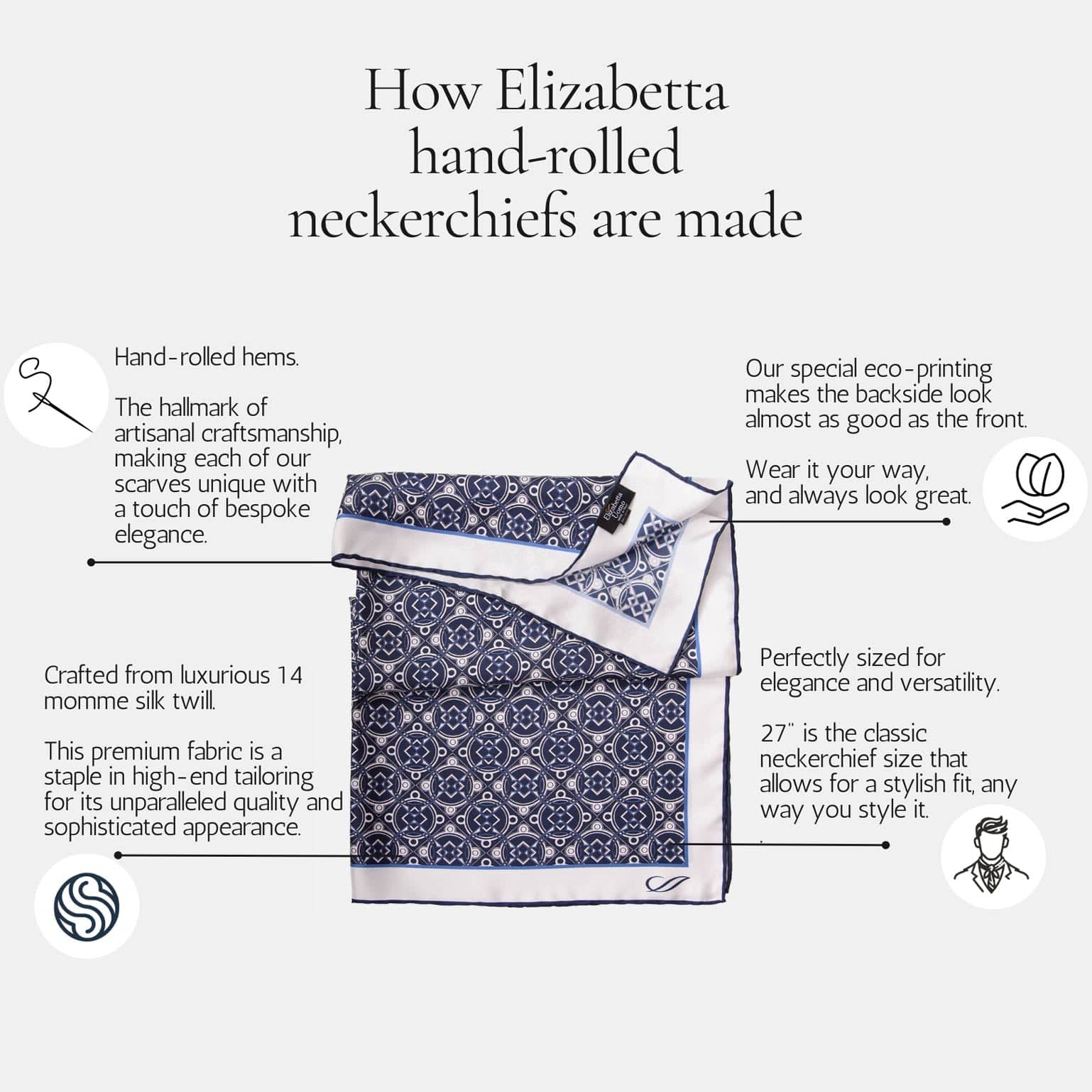 Lucca - Silk Neckerchief - Yellow