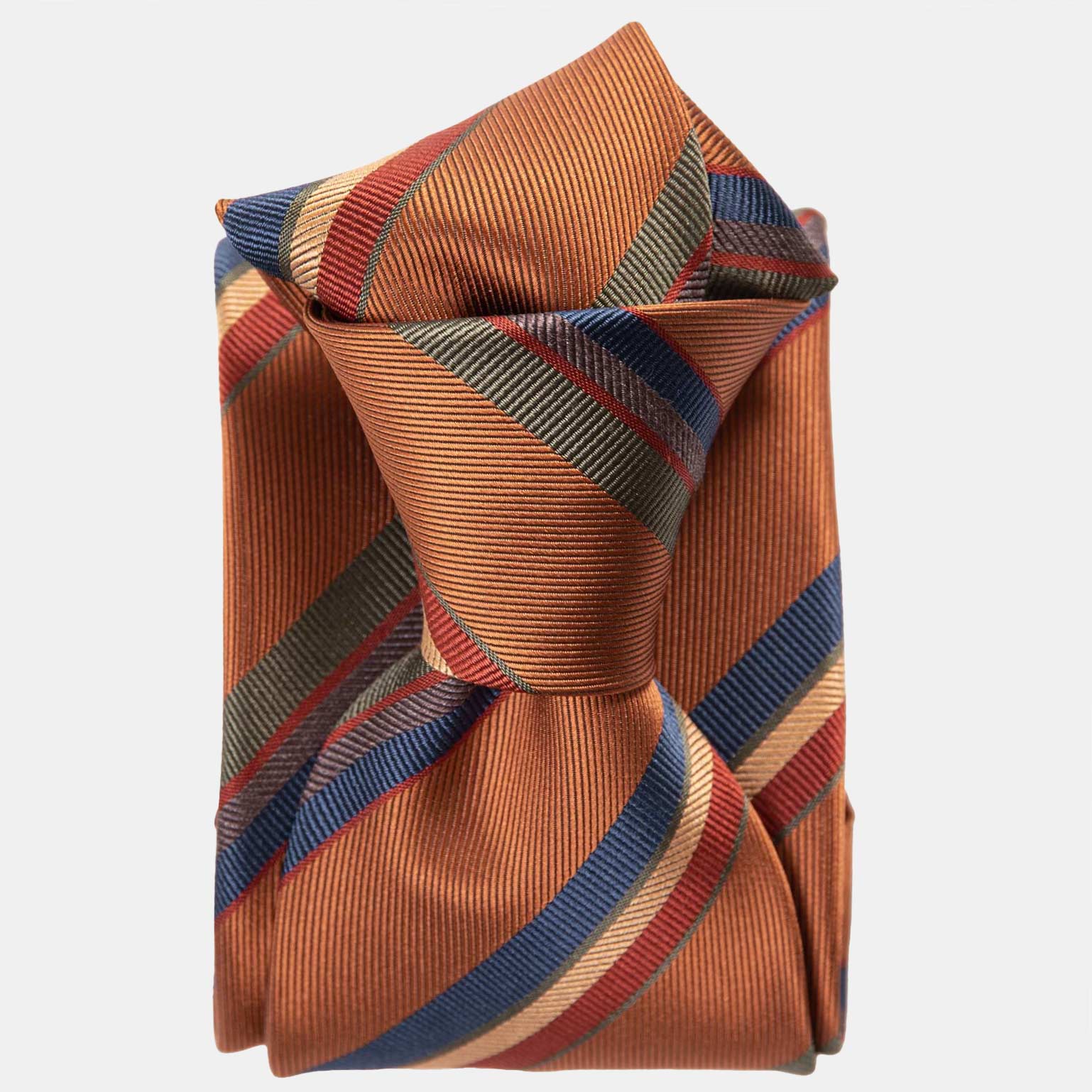 Battisti - Silk Jacquard Tie - Ginger