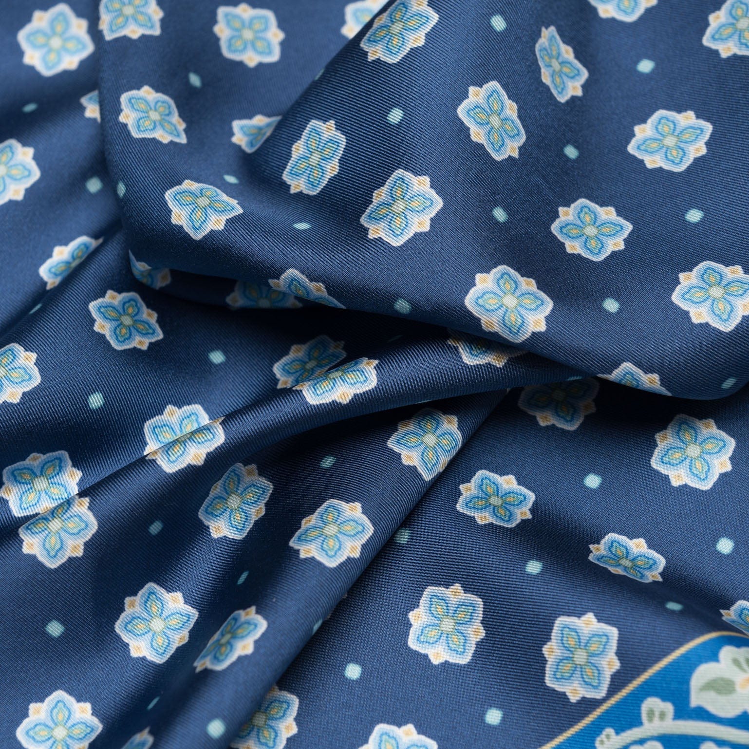 Ducati - Silk Neckerchief - Marine Blue