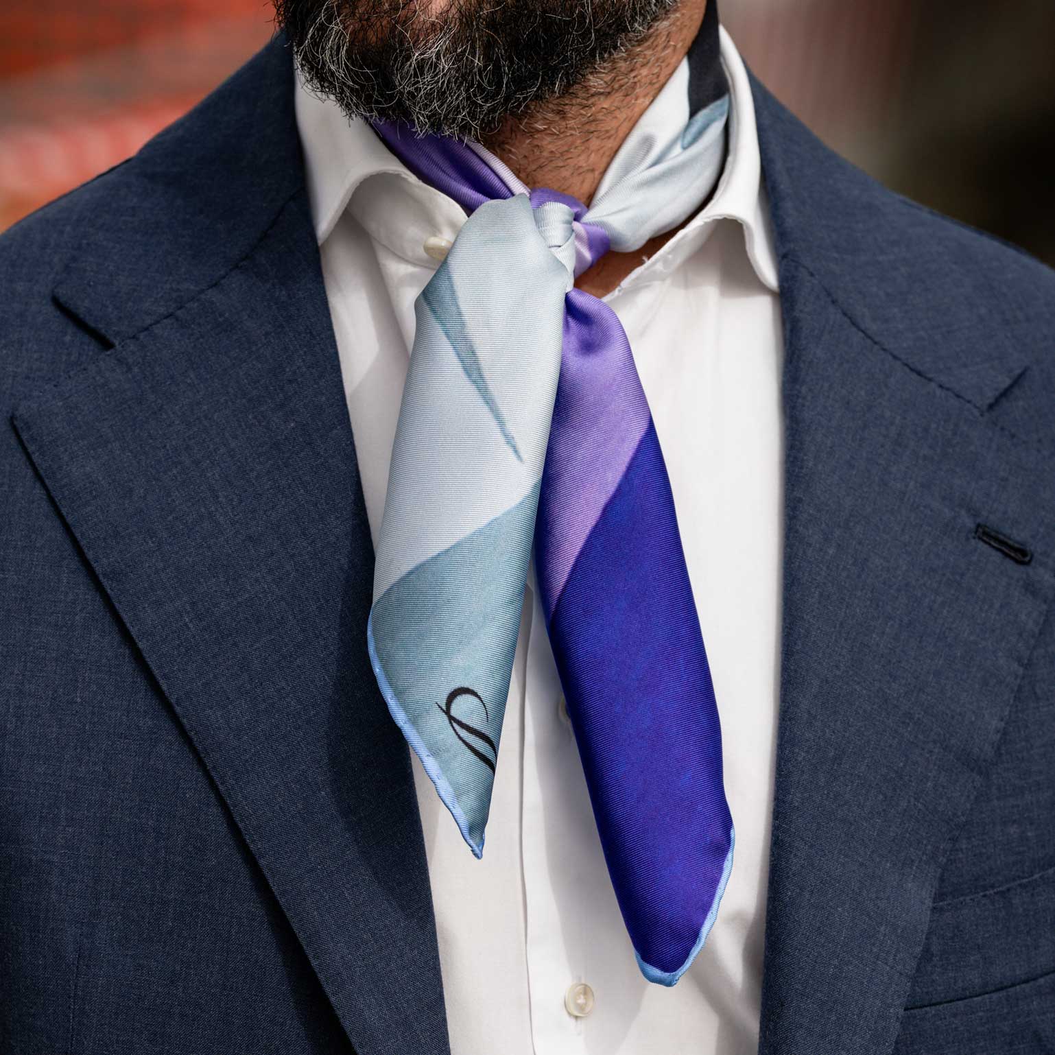 Jazz - Silk Neckerchief - Blue