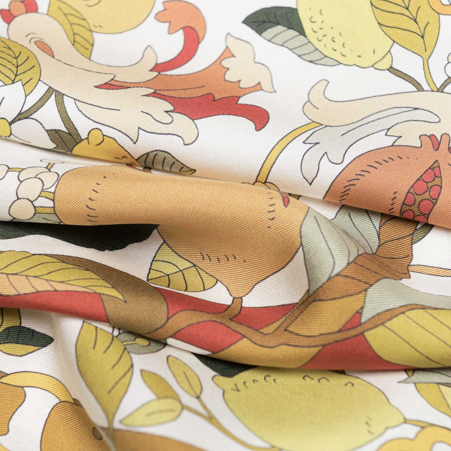 Anthea - Silk Foulard - Ivory