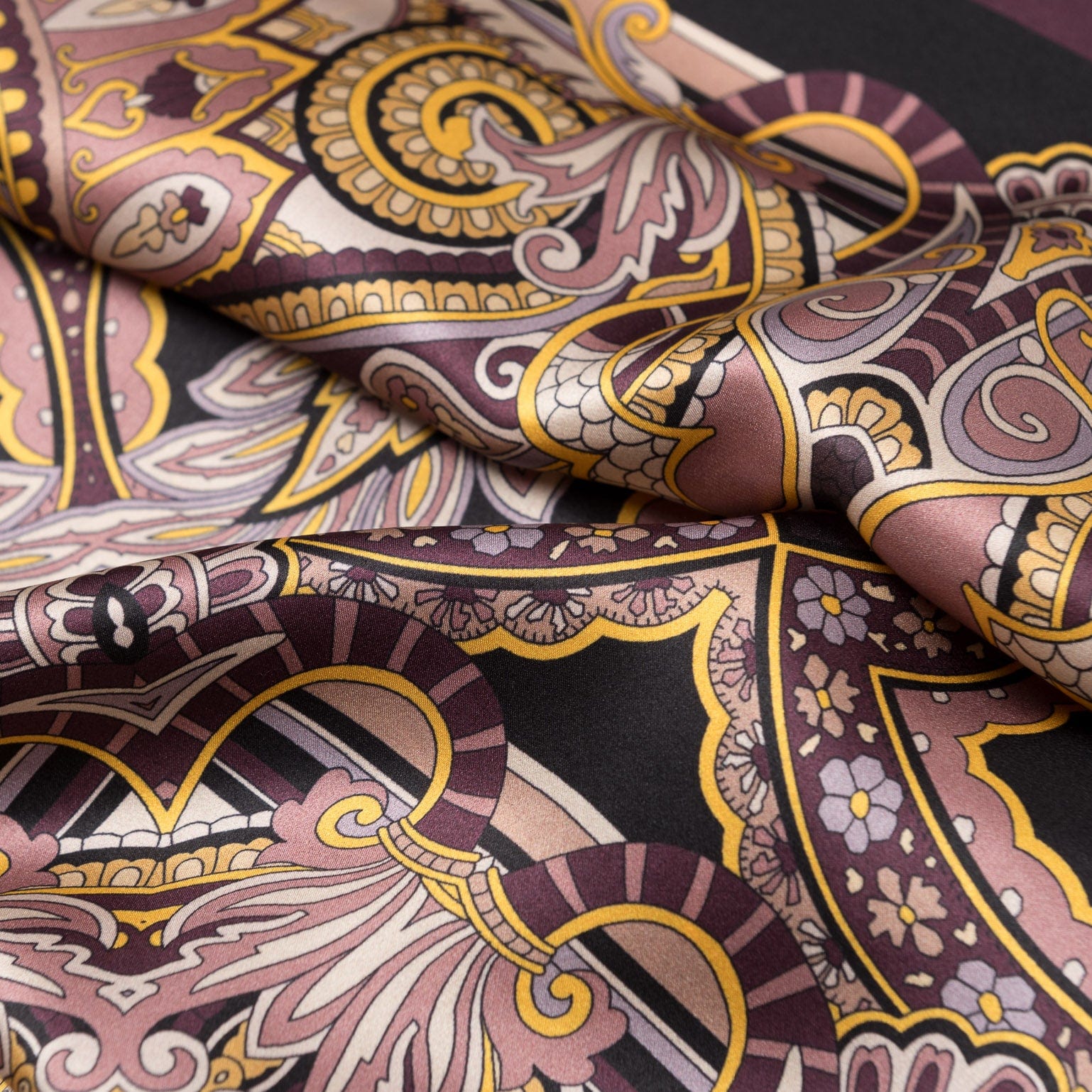 Malta - Silk Foulard - Plum