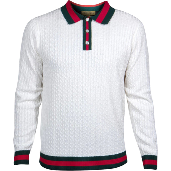 Prestige "highrise3.0" Polo (White/Red/Green) 474