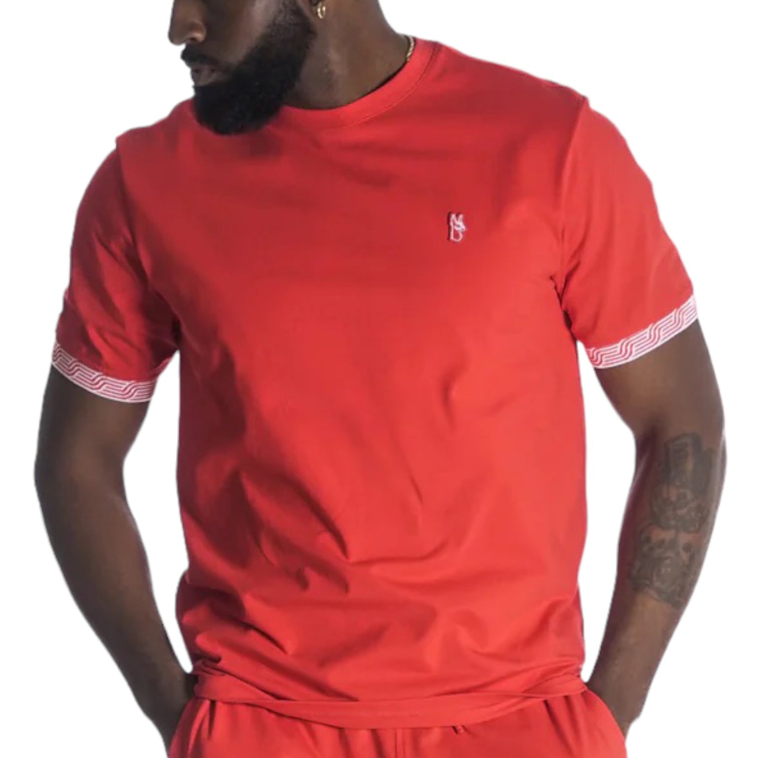 Makobi "Breeze" Short Set (Red/White)