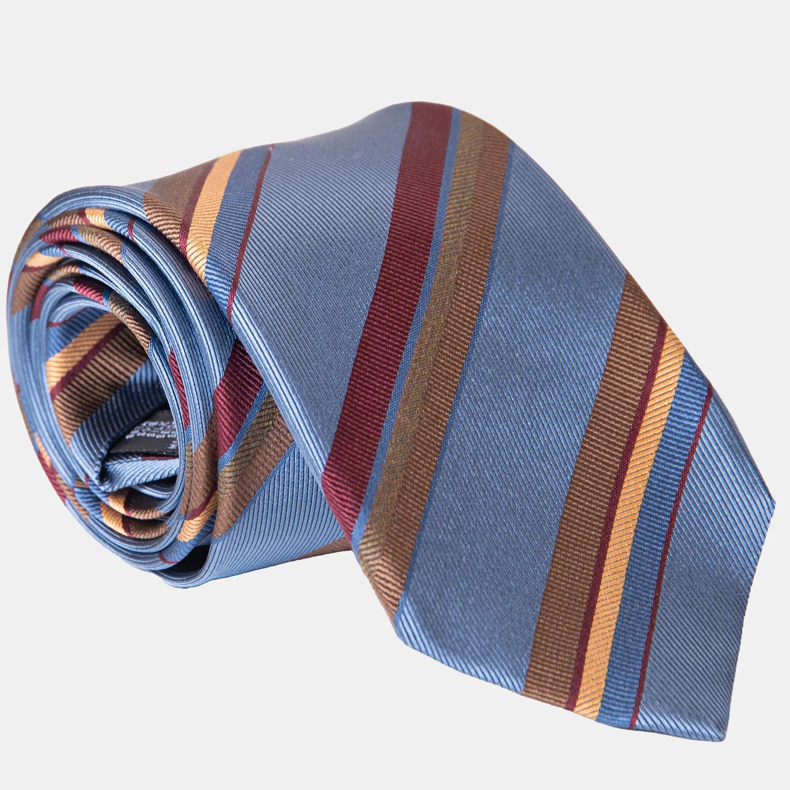 Battisti - Silk Jacquard Tie - Steel Blue