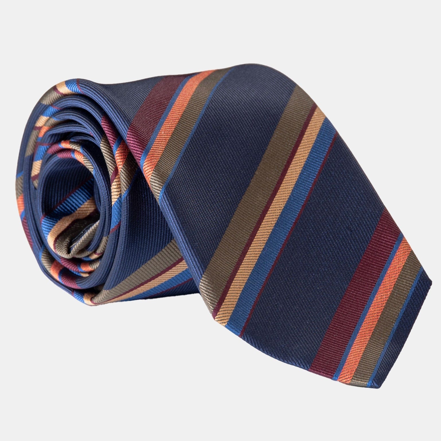 Battisti - Silk Jacquard Tie - Navy