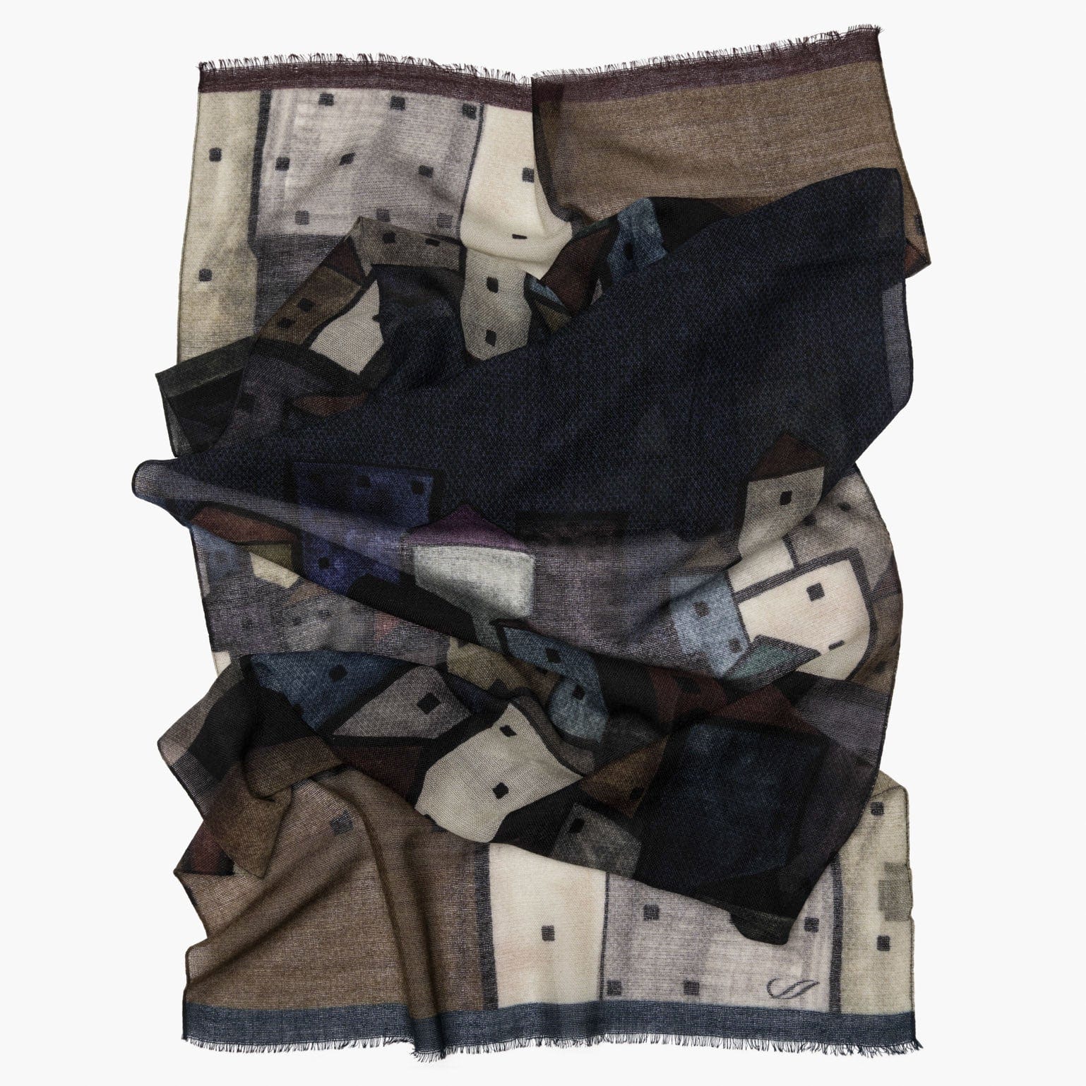 Villaggio - Wool Scarf - Navy
