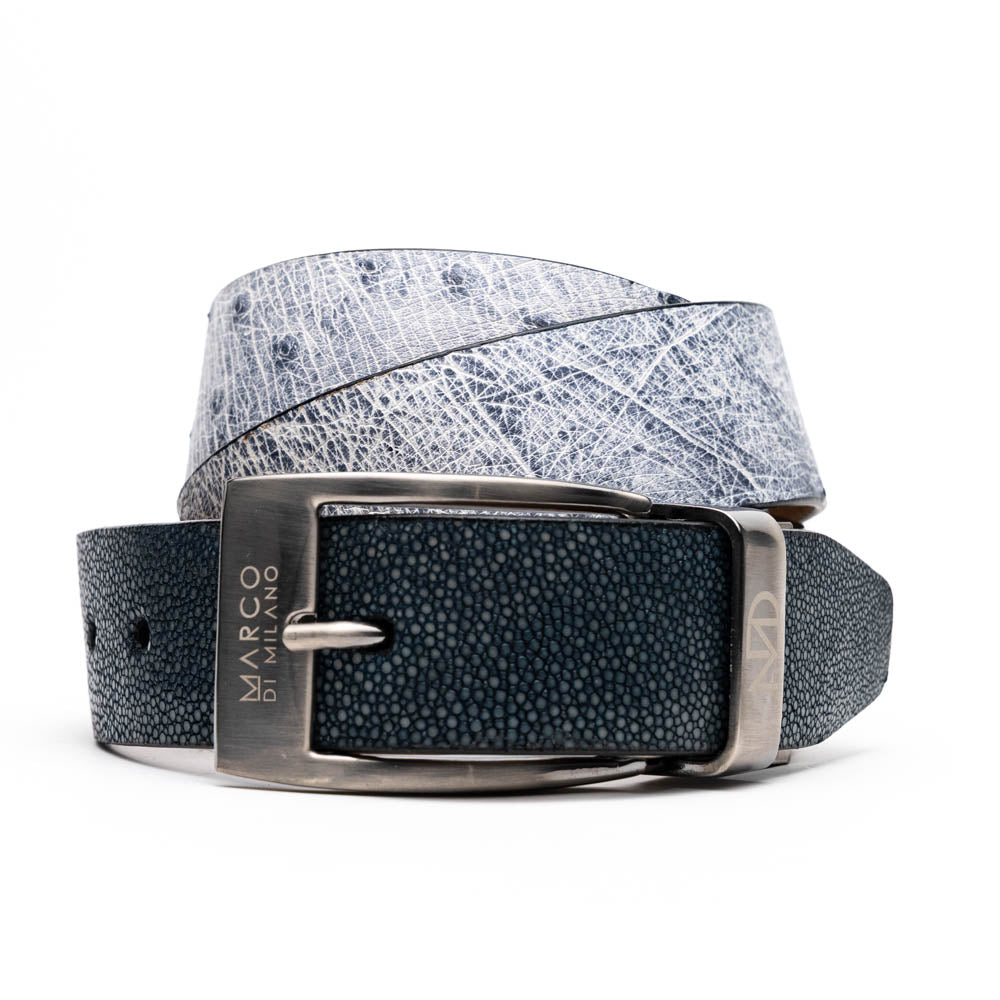 Lucca Belt Newspaper / Black