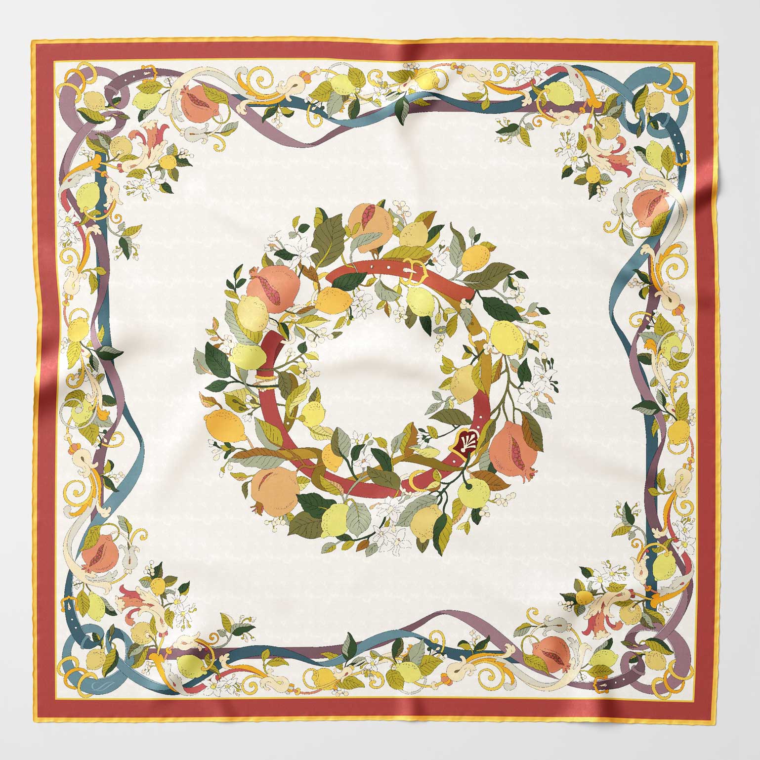 Anthea - Silk Foulard - Ivory