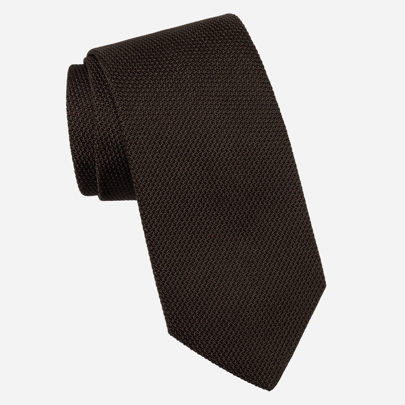 Mocha - Brown Silk Grenadine Tie