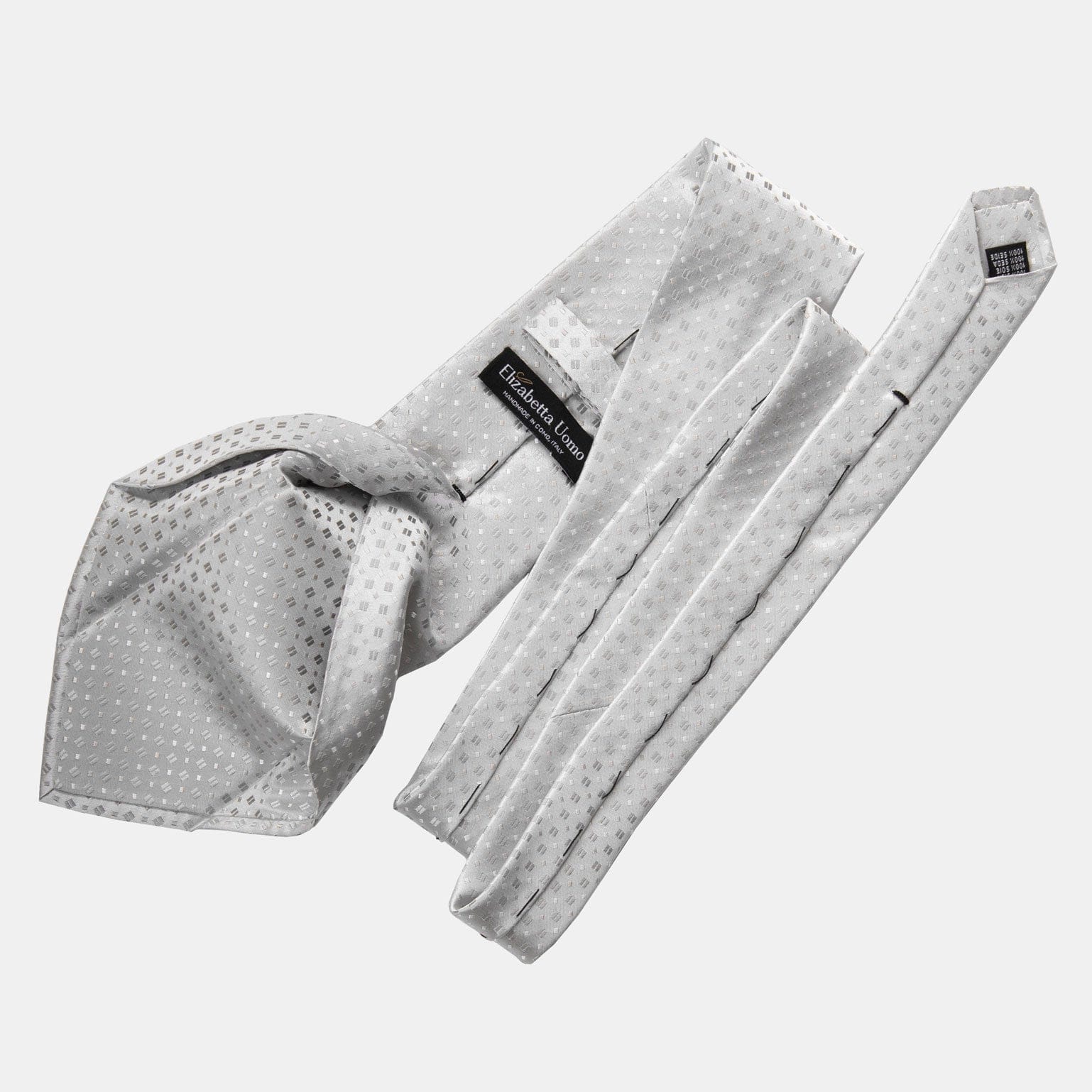 Barbera - Silk Jacquard Tie - Silver