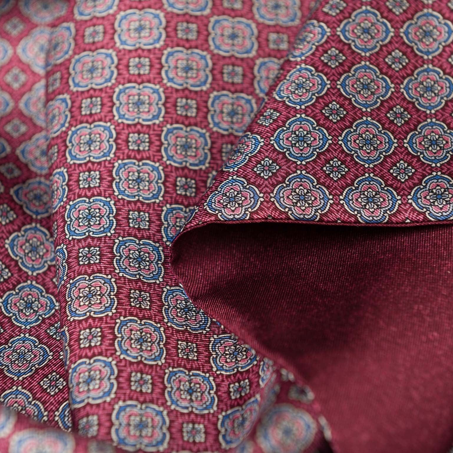 Palazzo - Reversible Silk Scarf - Claret Red