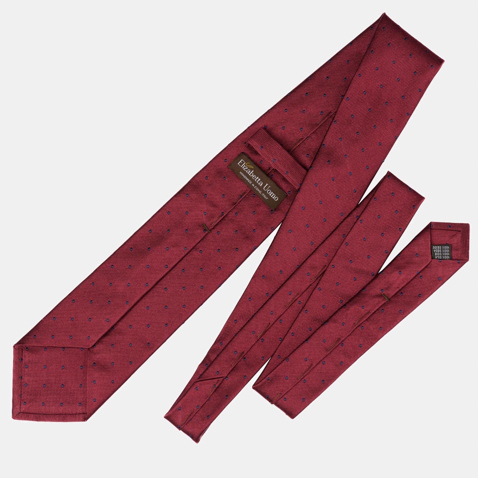 Pisa - Silk Jacquard Tie - Burgundy