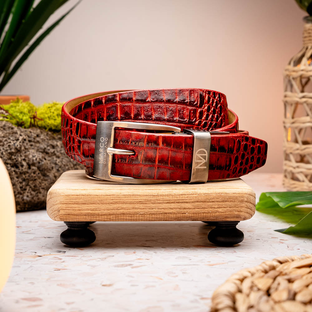 Emilio Belt Antique Red