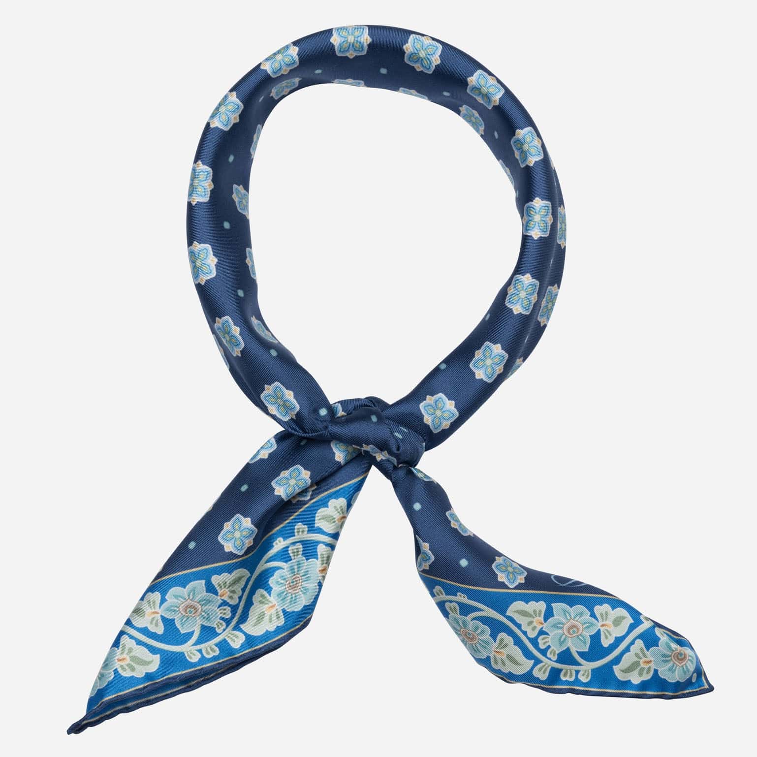 Ducati - Silk Neckerchief - Marine Blue