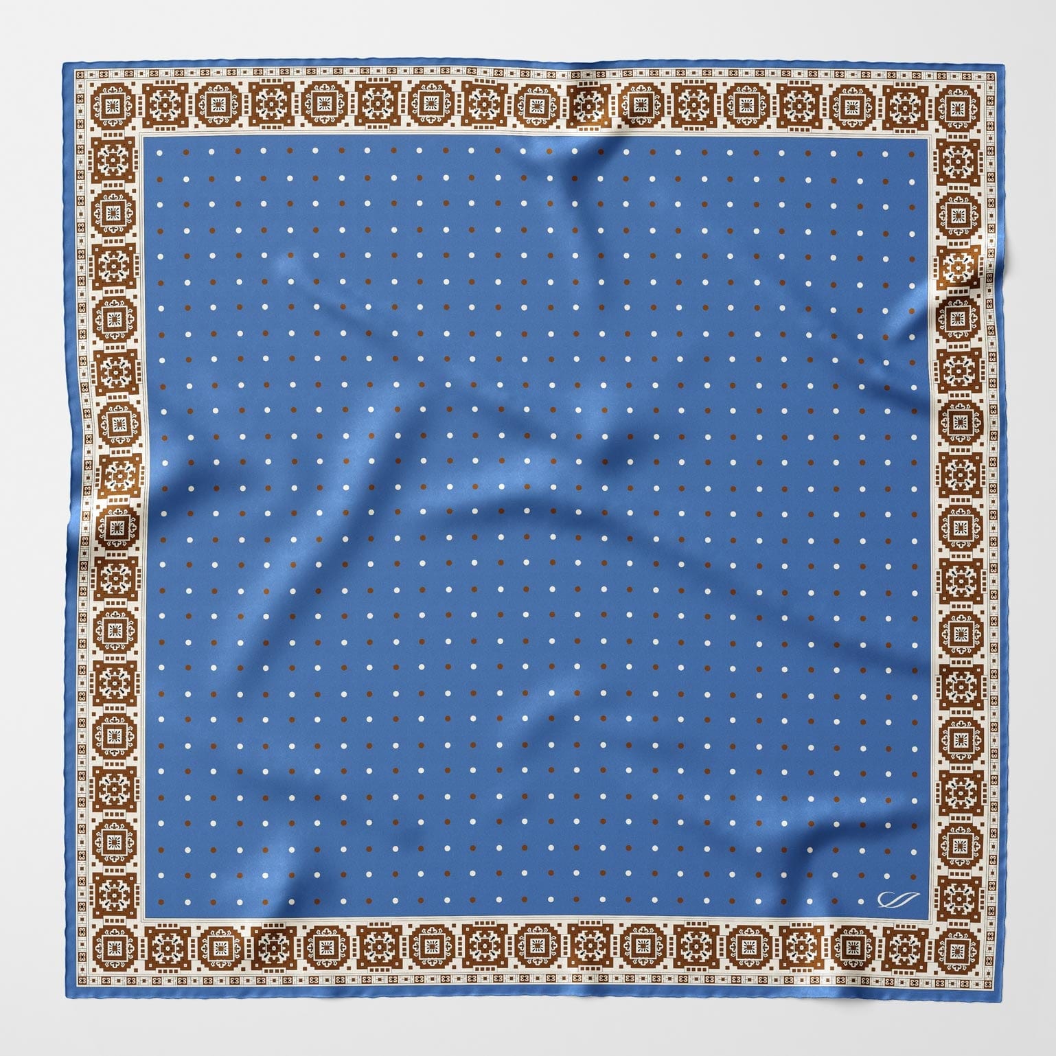 Bergamo - Silk Neckerchief - Blue
