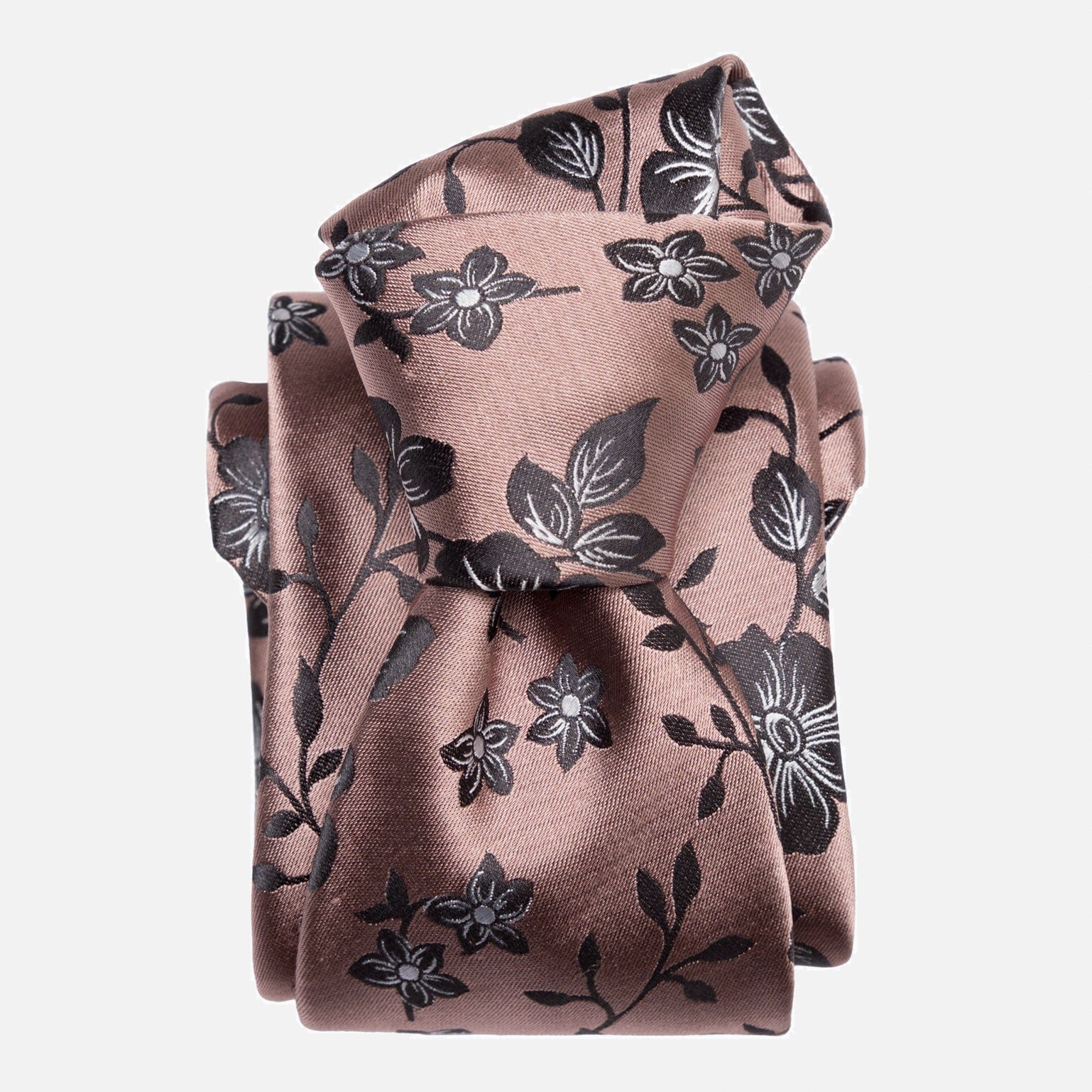Silvio - Silk Jacquard Tie - Dusty Rose
