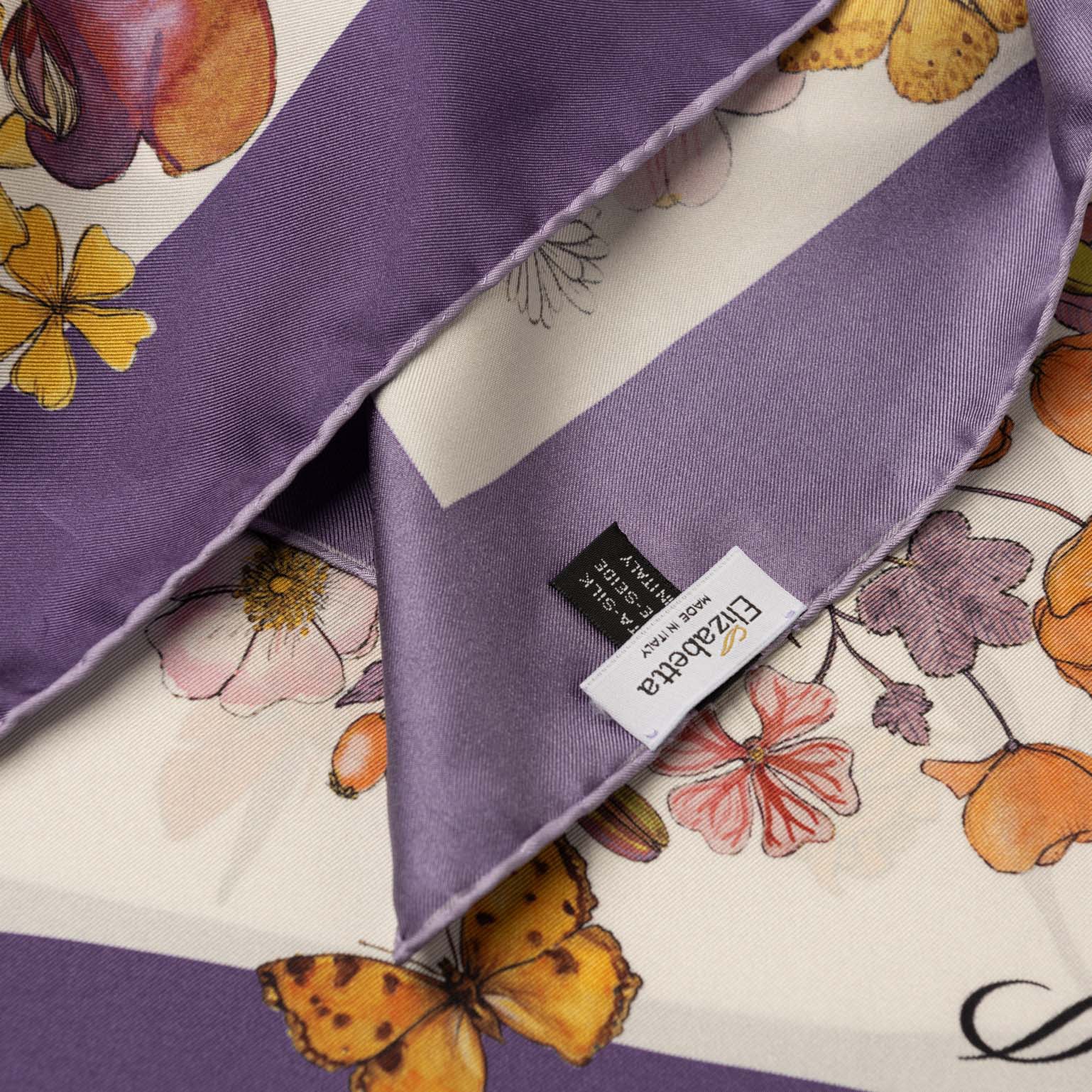 Flora - Silk Foulard - Violet